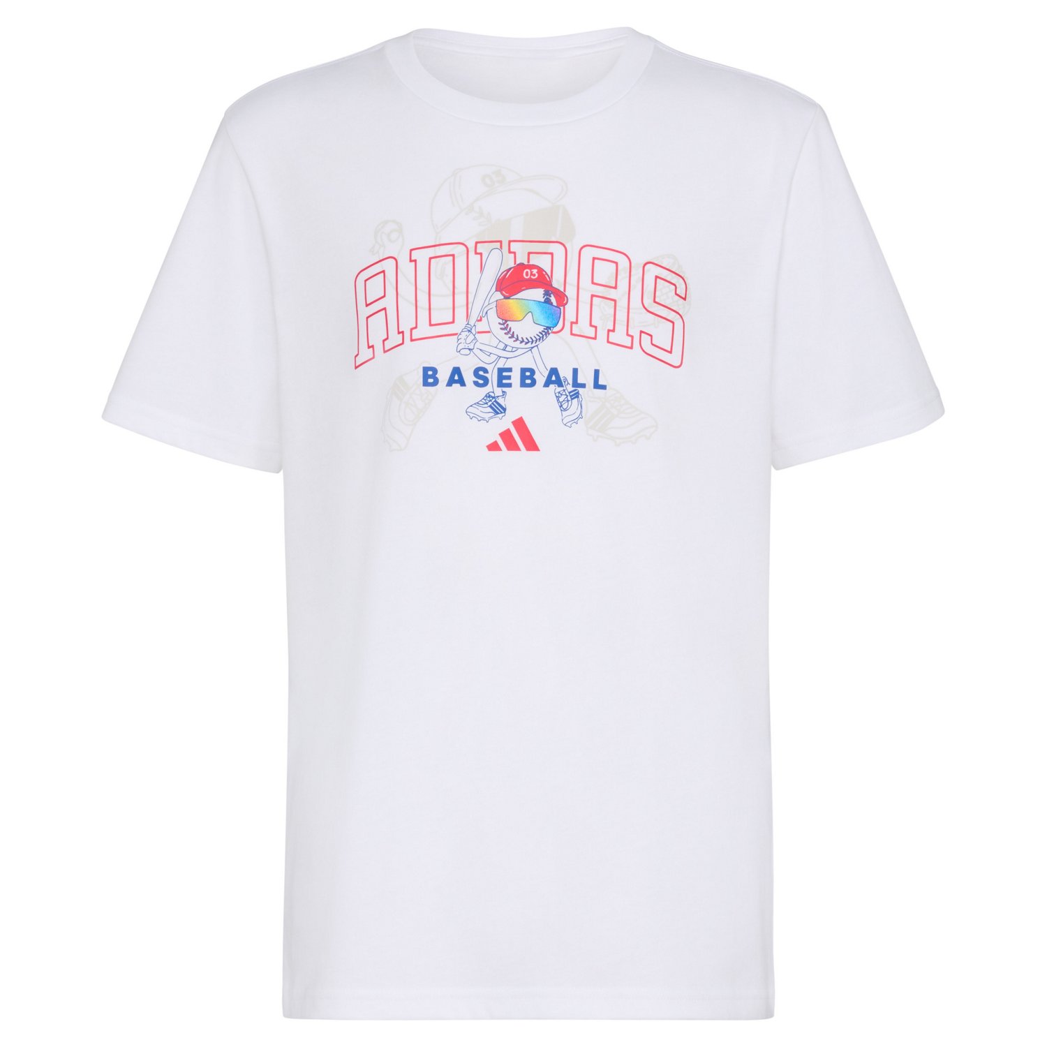 adidas Boys' Baseball Mascot Short Sleeve T-shirt - view number 5