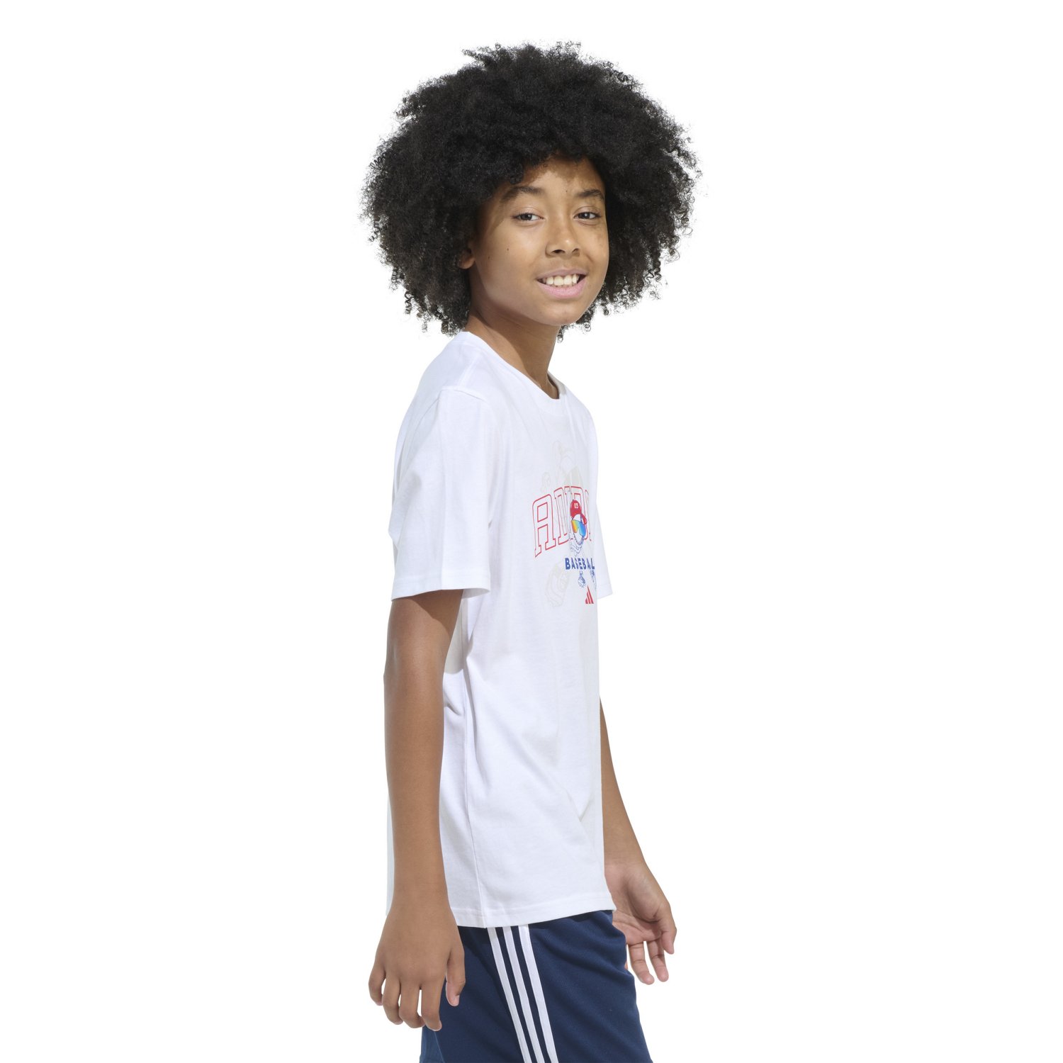 adidas Boys' Baseball Mascot Short Sleeve T-shirt - view number 4