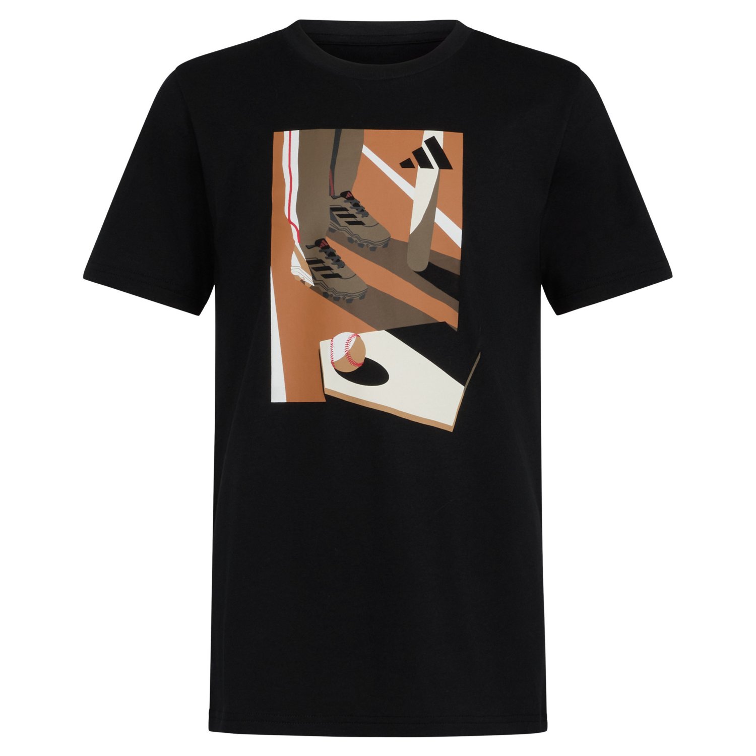 adidas Boys' Baseball Plate Short Sleeve T-shirt - view number 5