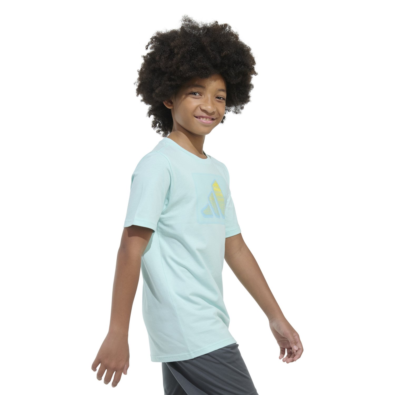 adidas Boys' Digital Distortion Logo Short Sleeve T-shirt - view number 4