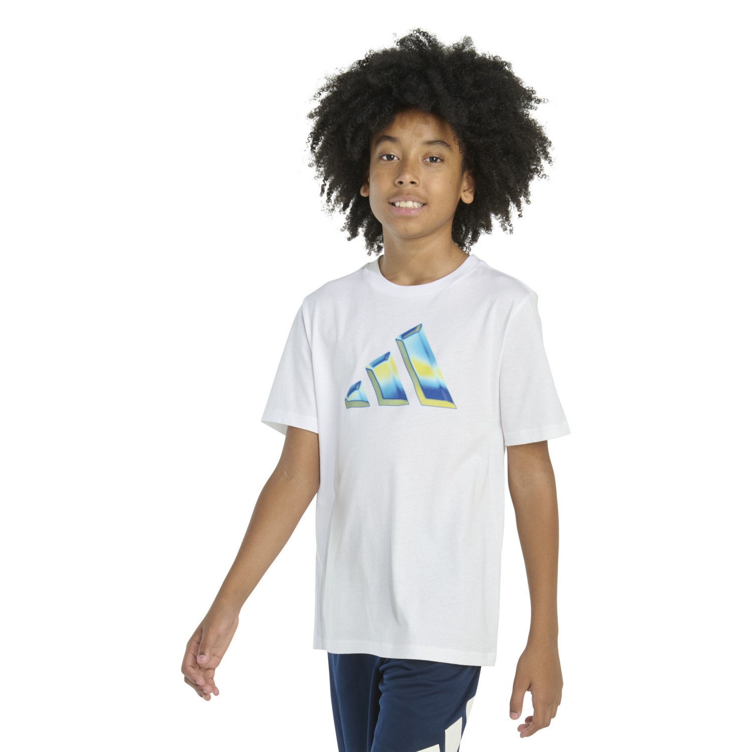 adidas Boys' Heat Map Logo Short Sleeve T-shirt - view number 2