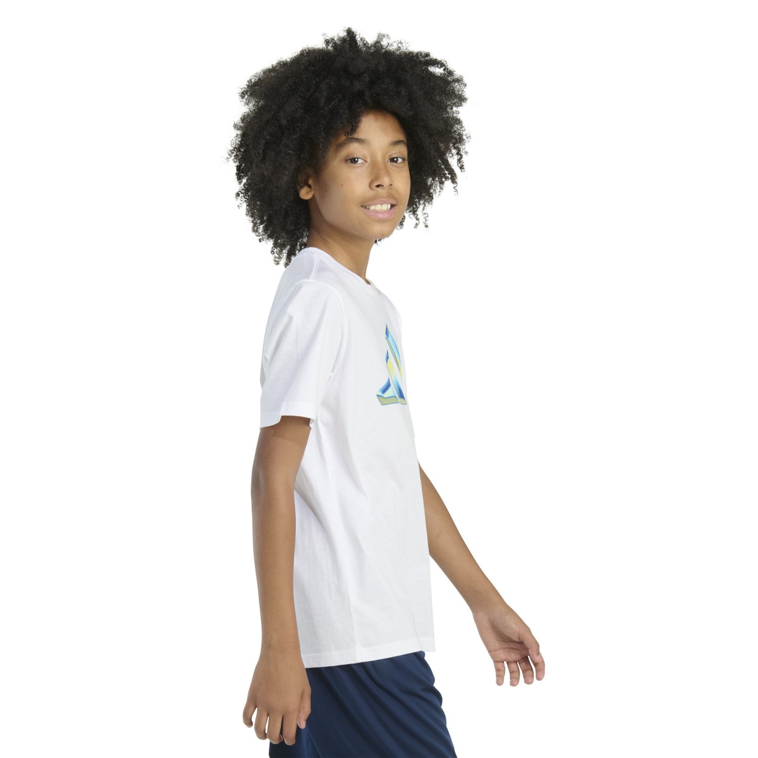 adidas Boys' Heat Map Logo Short Sleeve T-shirt