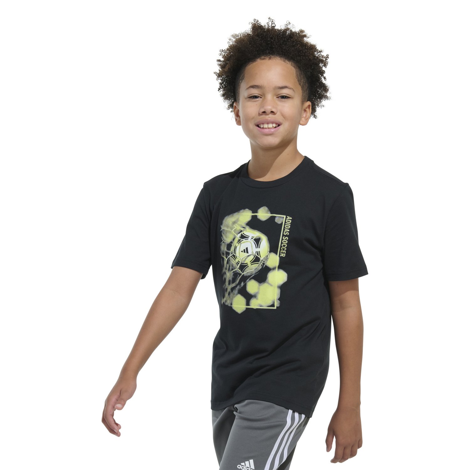 adidas Boys’ Heat Map Soccer Graphic T-shirt - view number 2