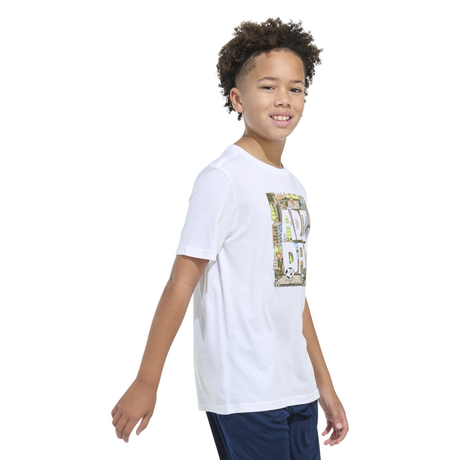 adidas Boys' Play Your Way Short Sleeve T-shirt - view number 4