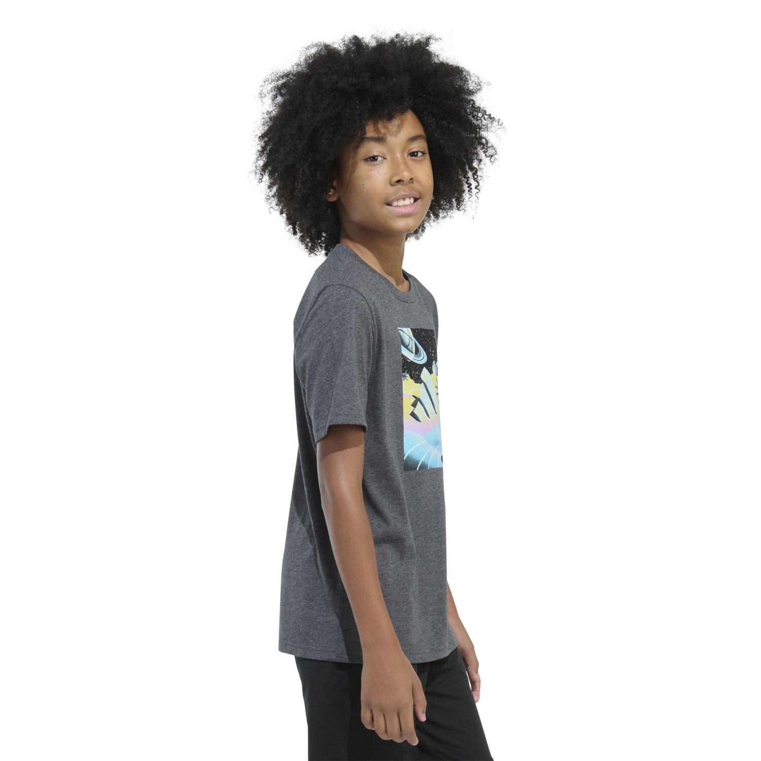 adidas Boys' Surreal Space Short Sleeve T-shirt - view number 4