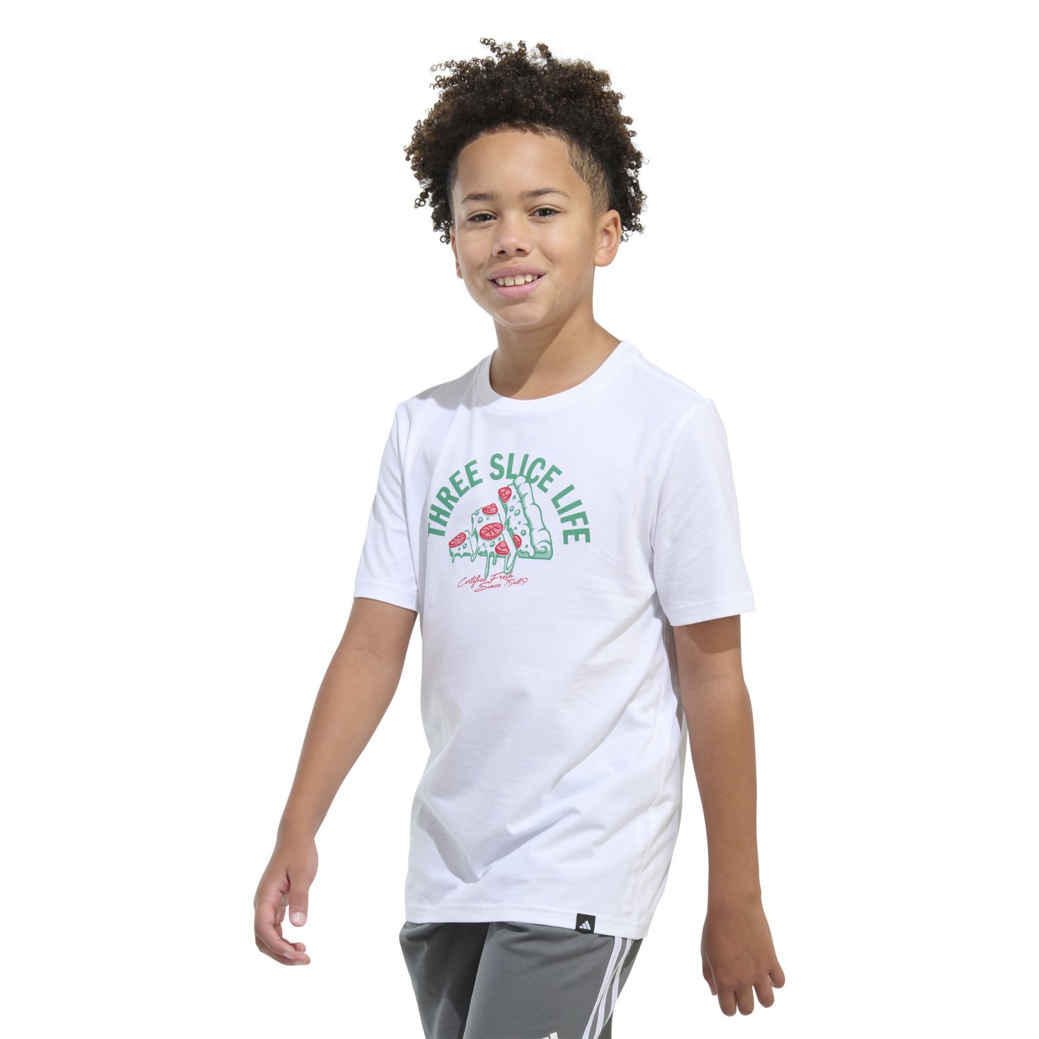 adidas Boys' Three Slice Life Short Sleeve T-shirt - view number 2