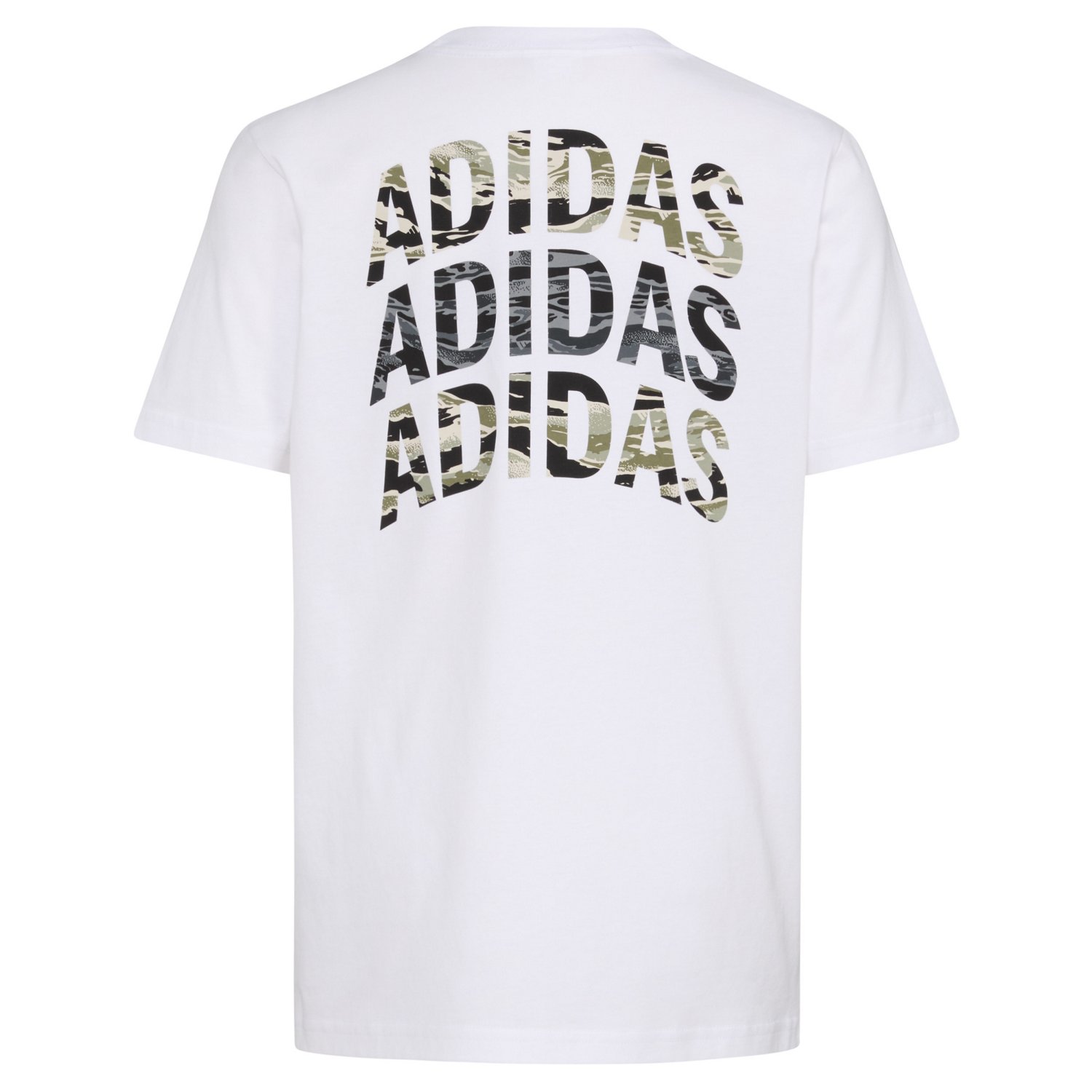 adidas Boys' Tiger Camo Stack Short Sleeve T-shirt - view number 6