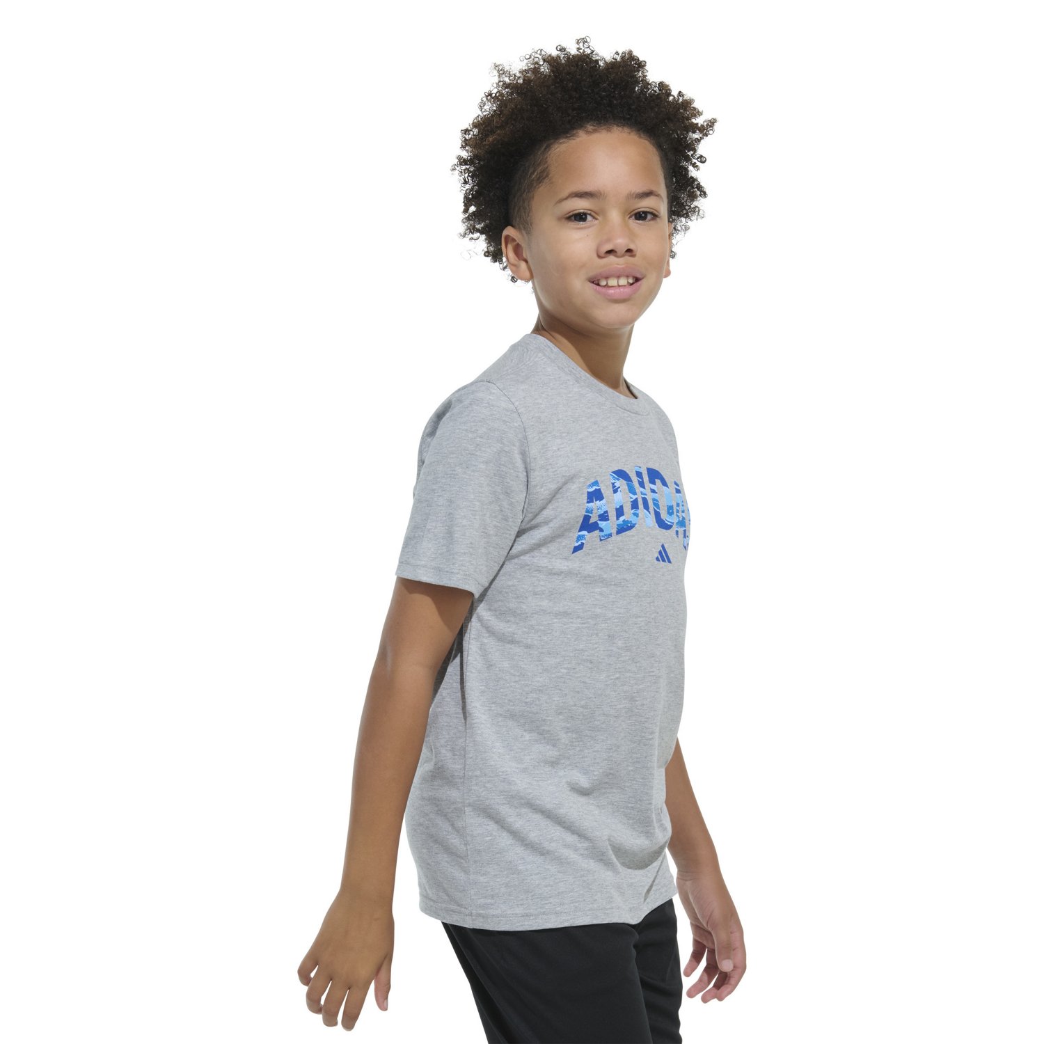 adidas Boys' Tiger Camo Stack Short Sleeve T-shirt - view number 4