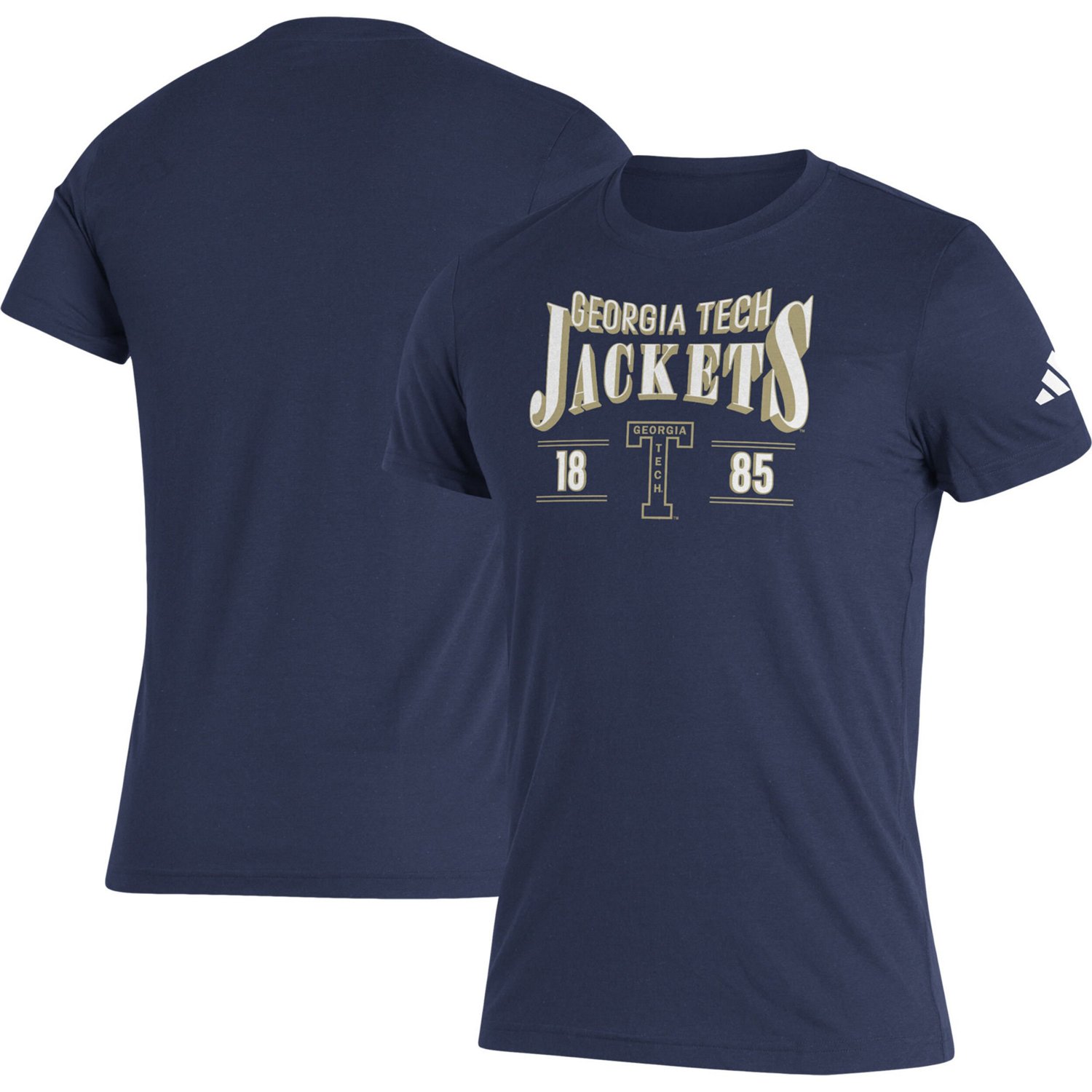 adidas Georgia Tech Yellow Jackets Along The Shadow Tri-Blend T-Shirt - view number 1
