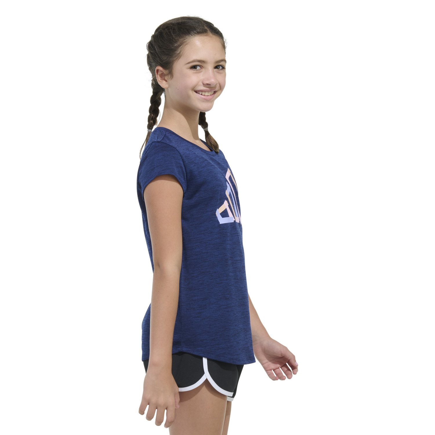 adidas Girls' Essential Polyester Short Sleeve Shirt                                                                             - view number 4