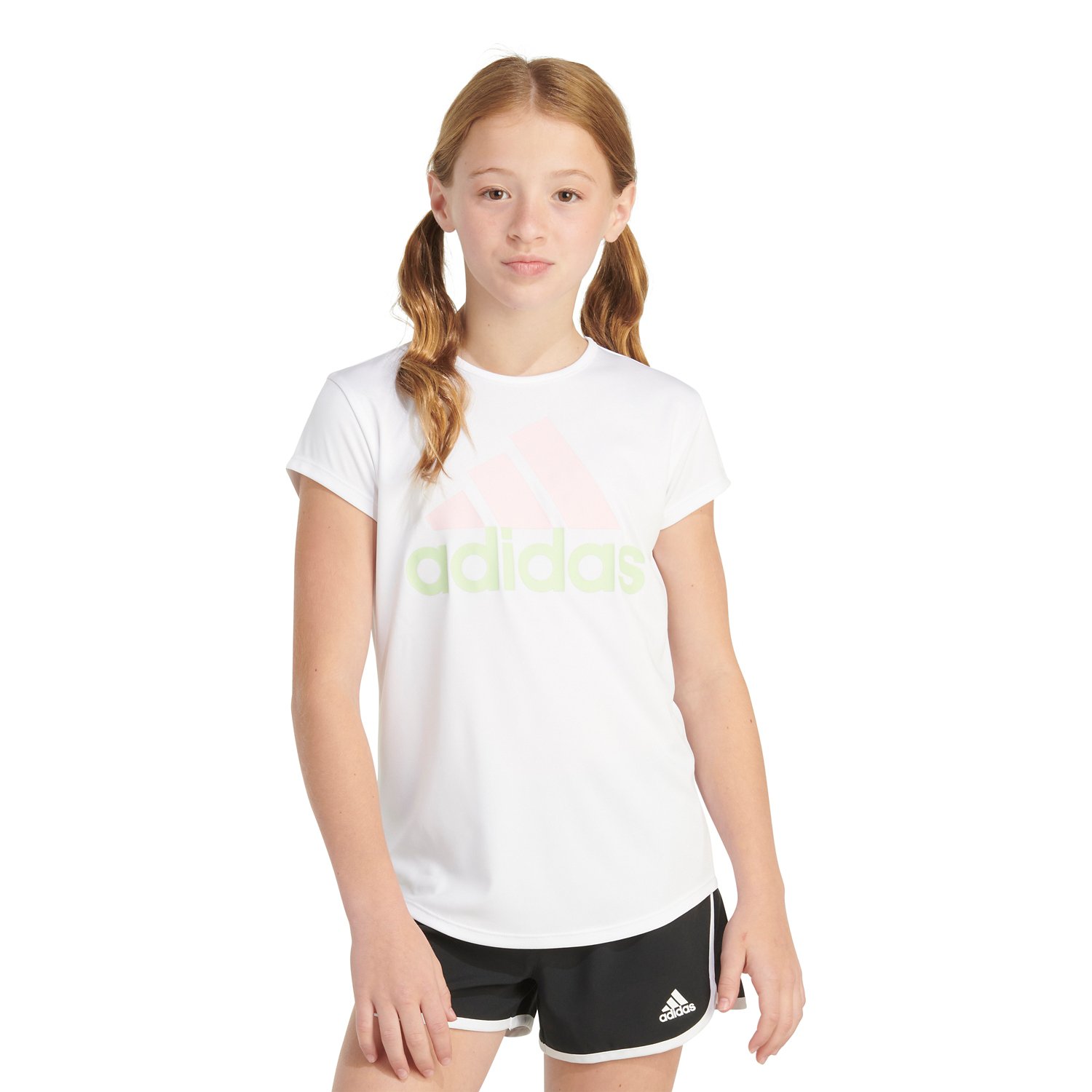 adidas Girls' Essential Polyester Short Sleeve Shirt