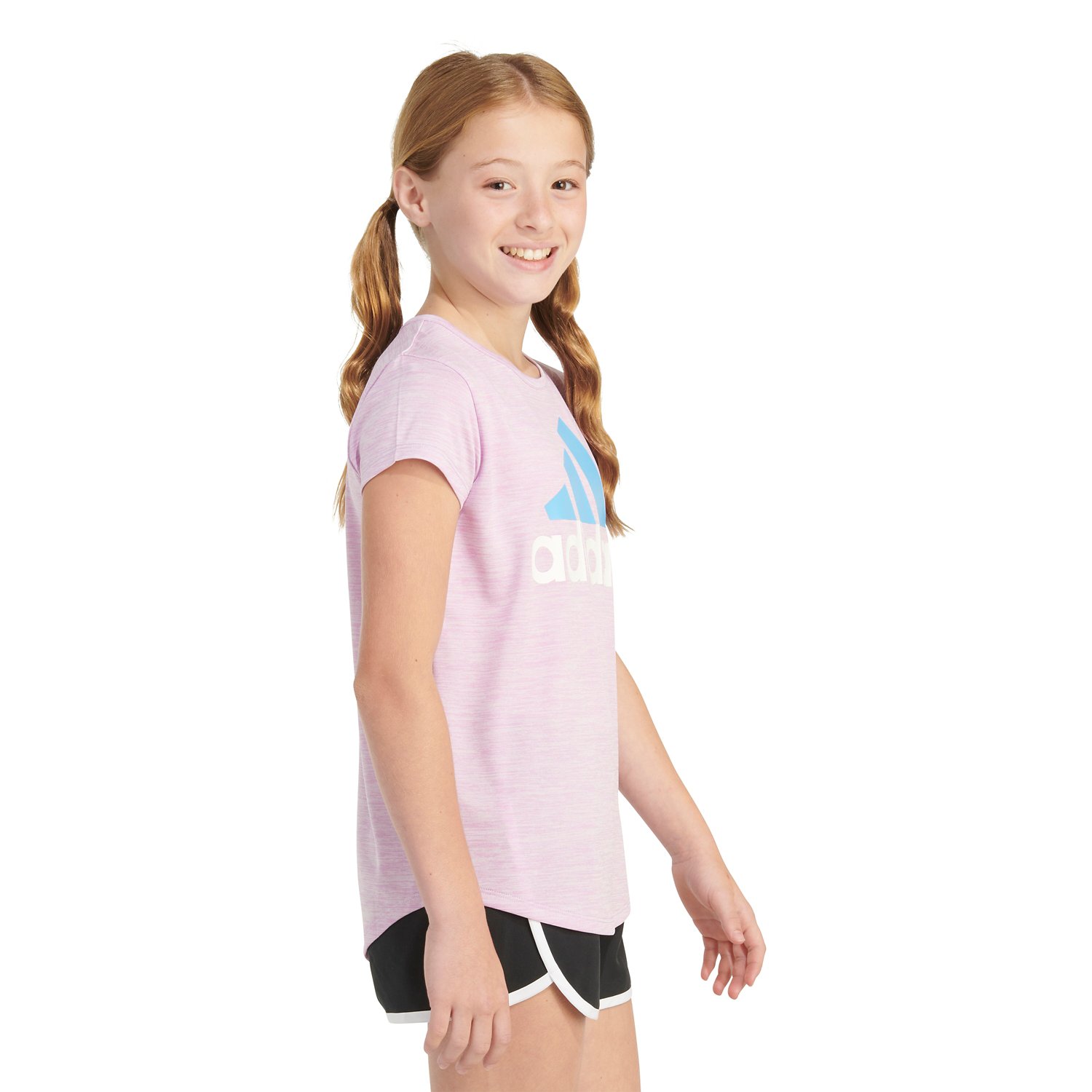 adidas Girls' Essential Polyester Short Sleeve Shirt - view number 4