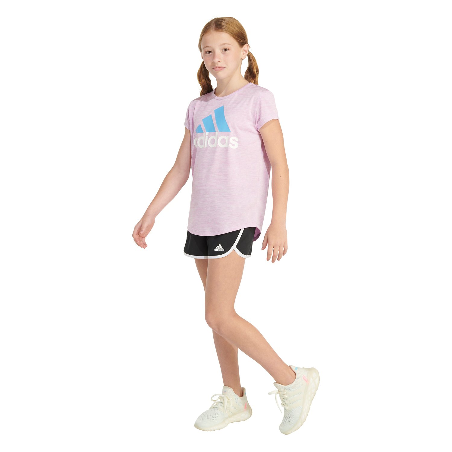 adidas Girls' Essential Polyester Short Sleeve Shirt - view number 2