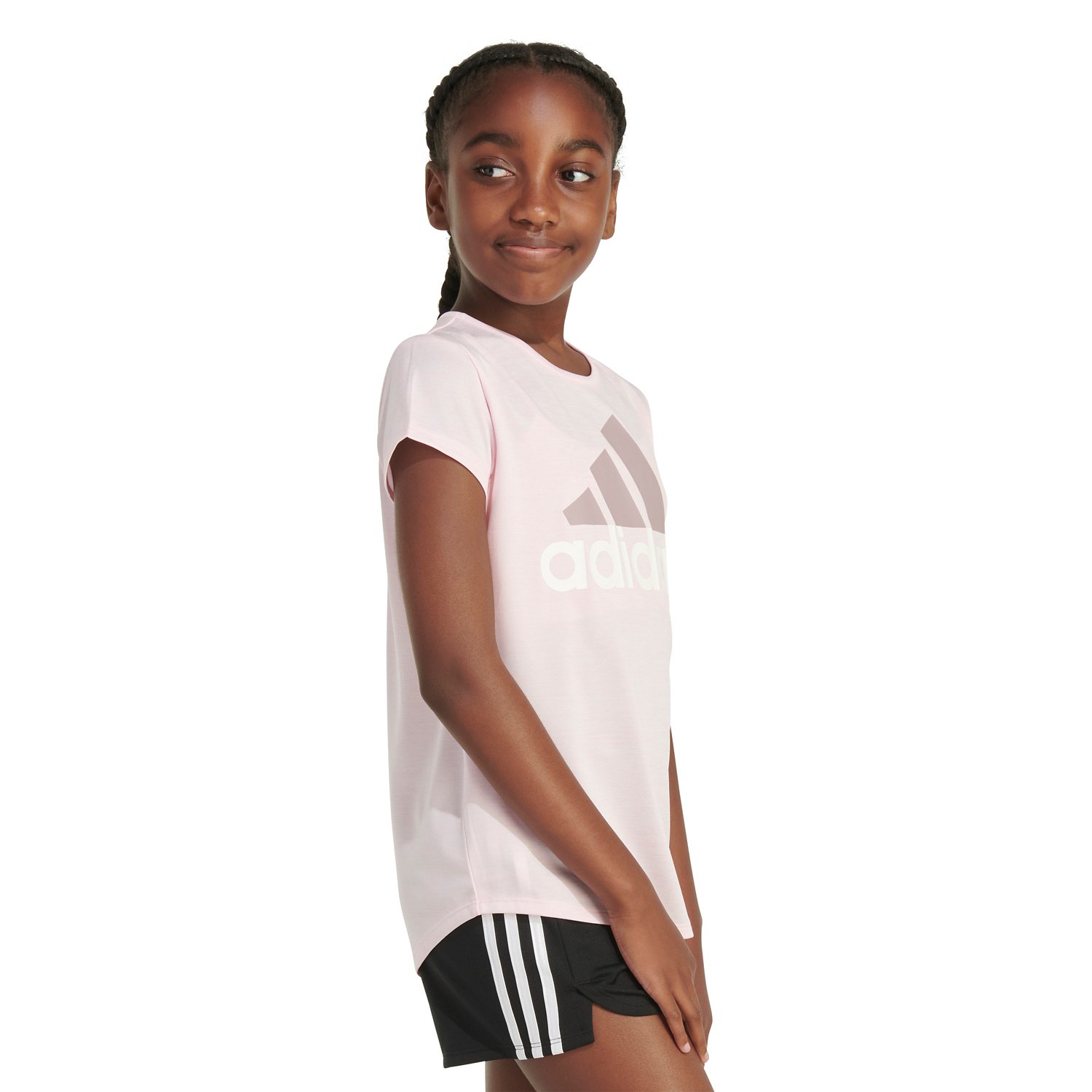 adidas Girls' Essential Polyester Short Sleeve Shirt - view number 4