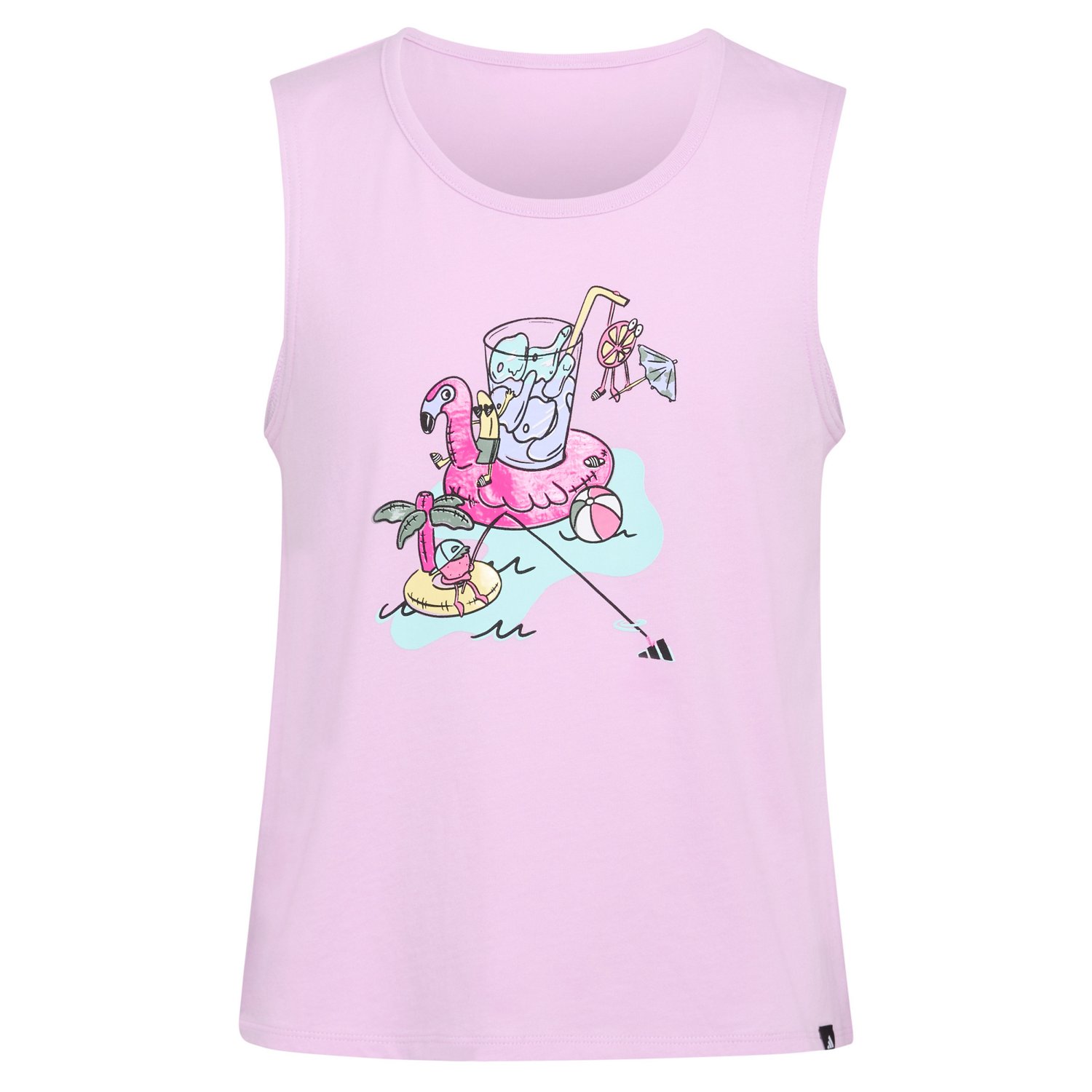 adidas Girls' Flamingo Swing Tank Top - view number 5