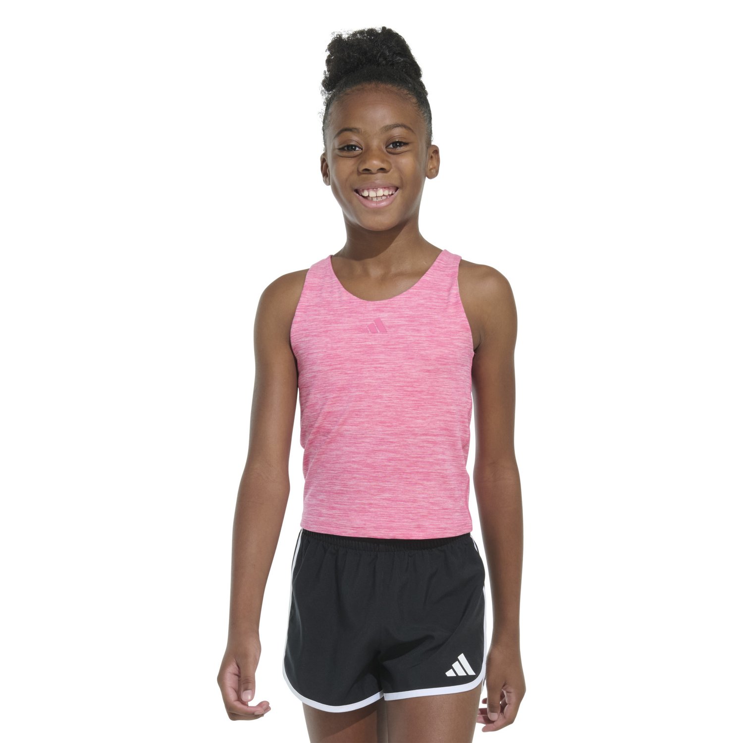 adidas Girls' Melange Training Tank Top - view number 1