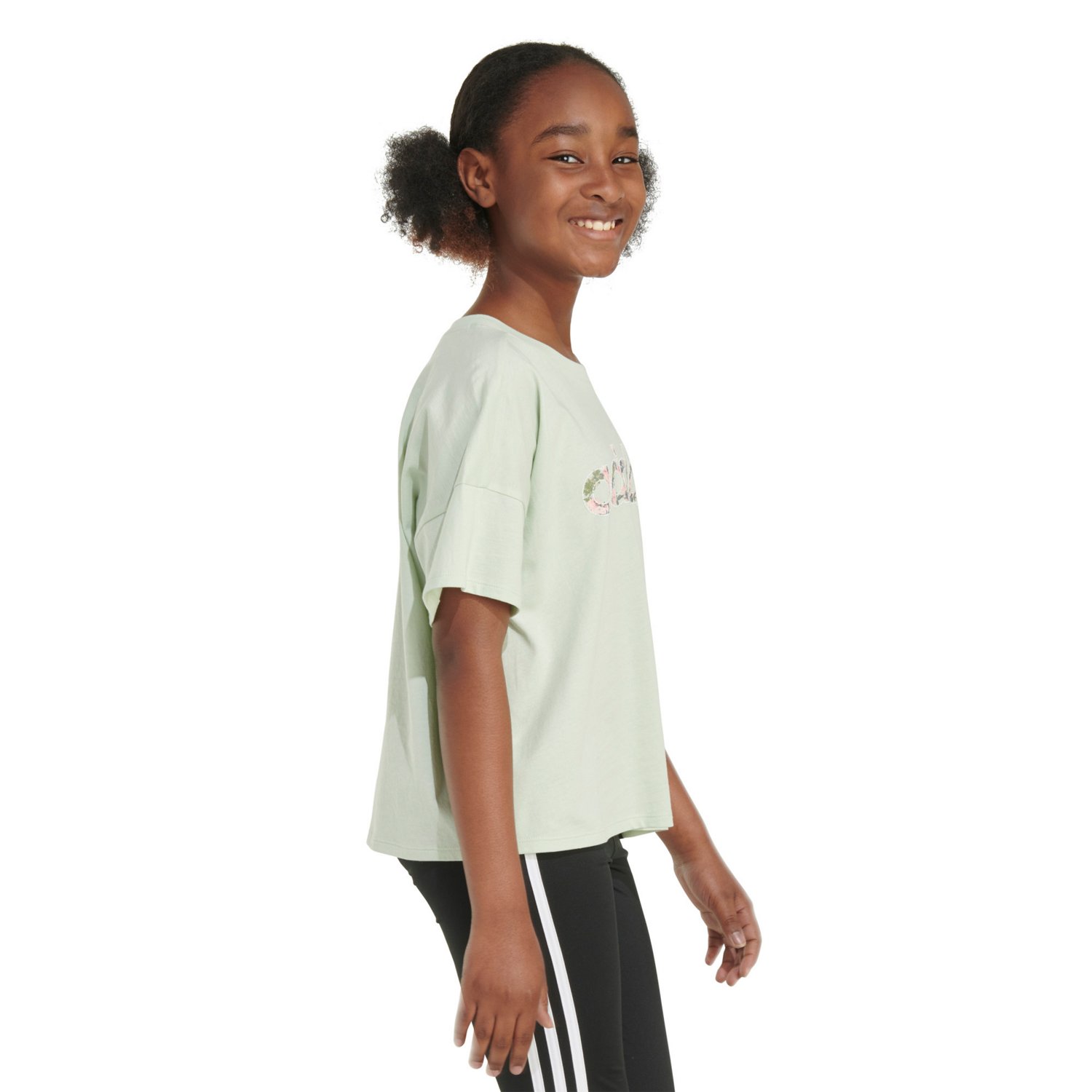 adidas Girls' Printed Loose Box T-shirt