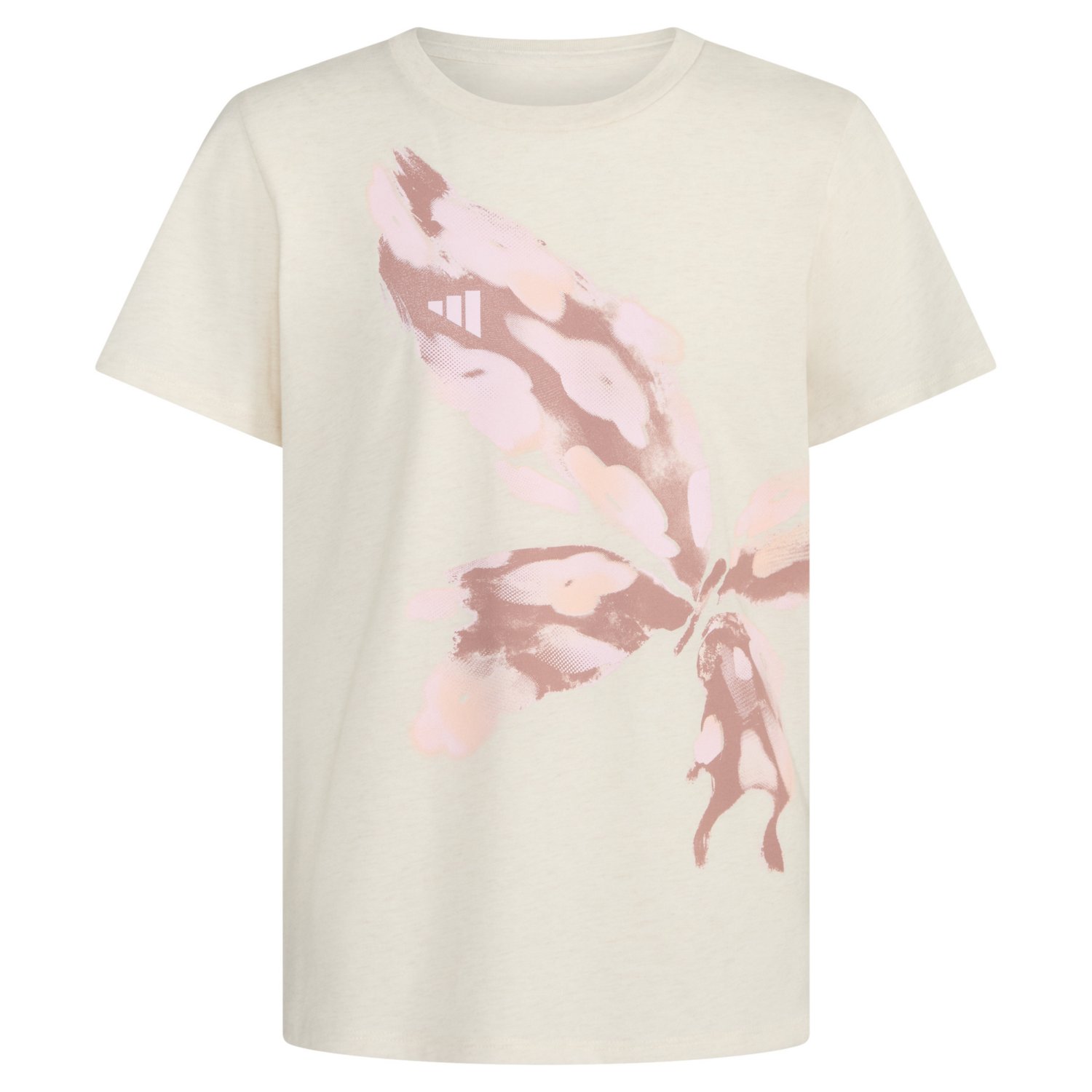 adidas Girls' Regular Fit Butterfly Heather T-shirt - view number 5