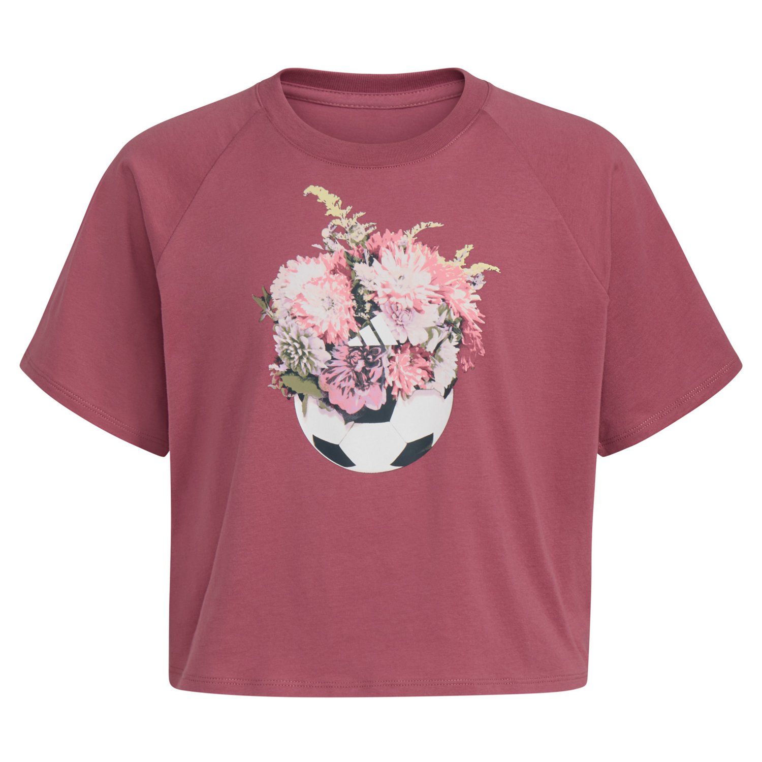 adidas Girl's Short Sleeve Waist Raglan Tee                                                                                      - view number 5