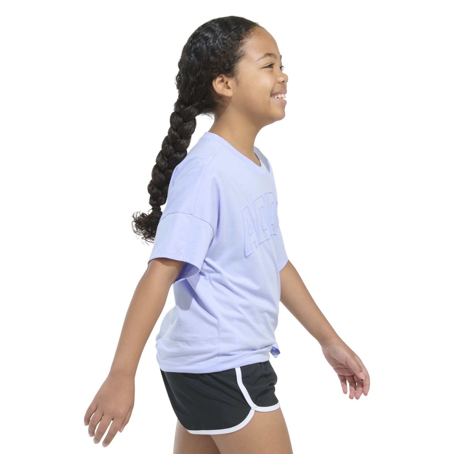 adidas Girls' Tie Front Gradient Animal Graphic T-shirt - view number 4