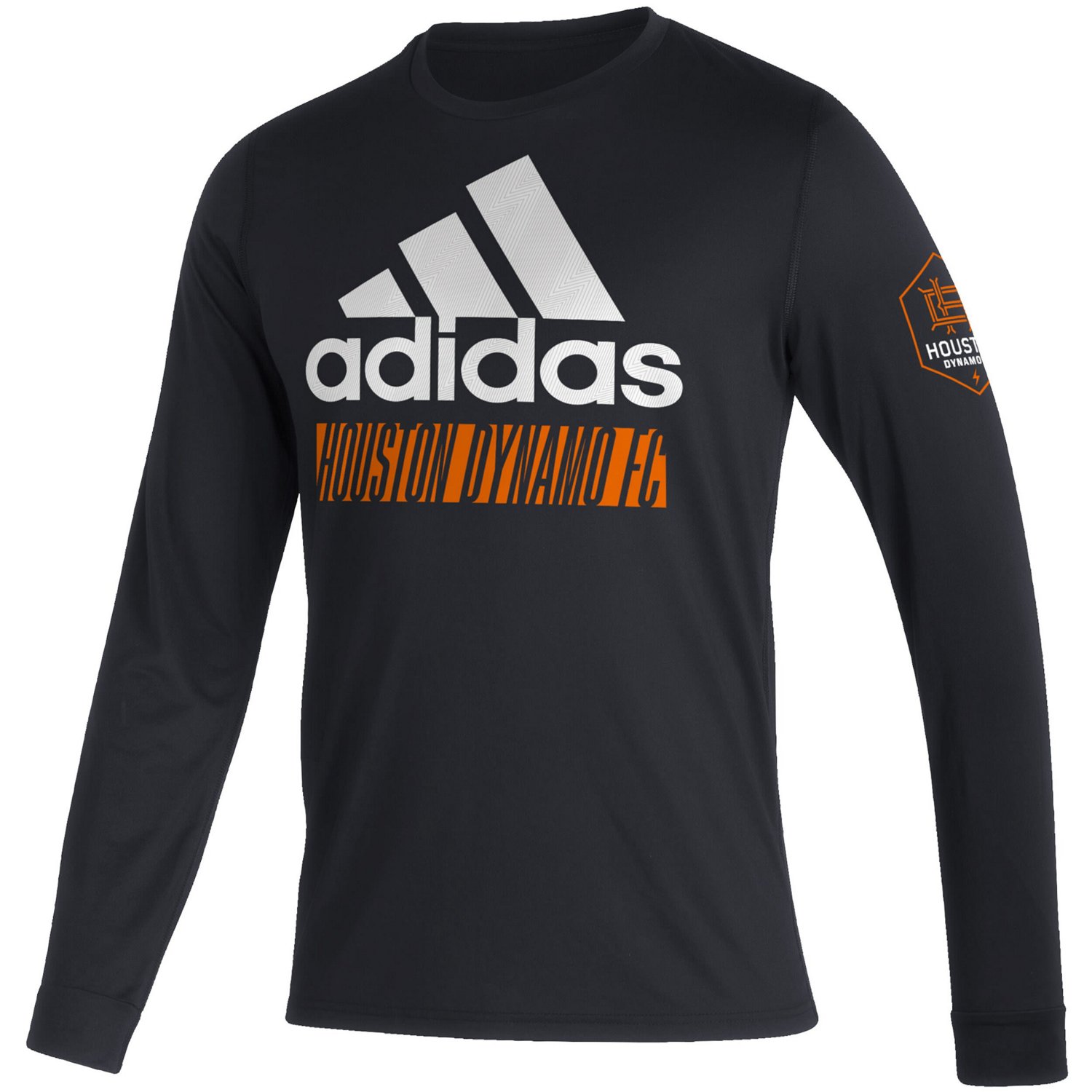adidas Houston Dynamo FC Vintage Performance Long Sleeve T-Shirt - view number 2