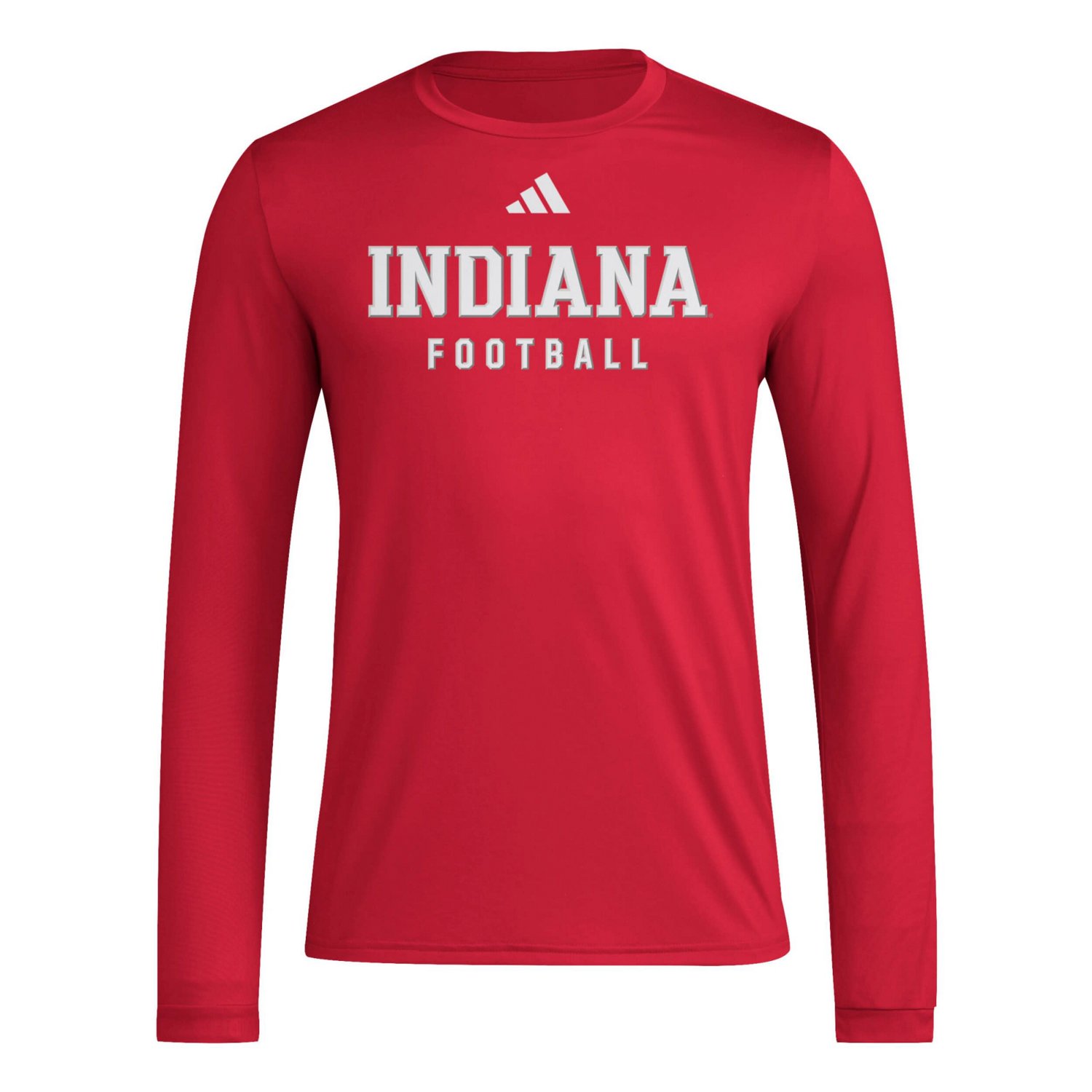 adidas Indiana Hoosiers Locker Practice Football Pre-Game Long Sleeve T-Shirt - view number 2
