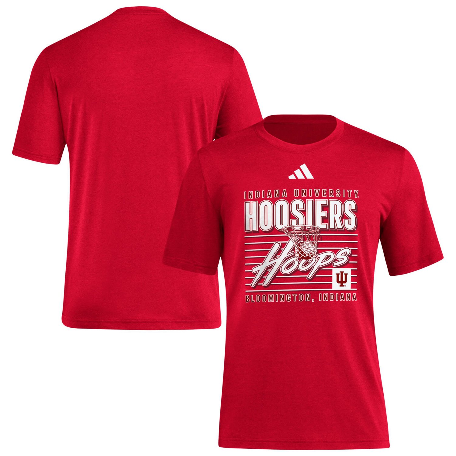 adidas Indiana Hoosiers Locker Swish Tri-Blend T-Shirt
