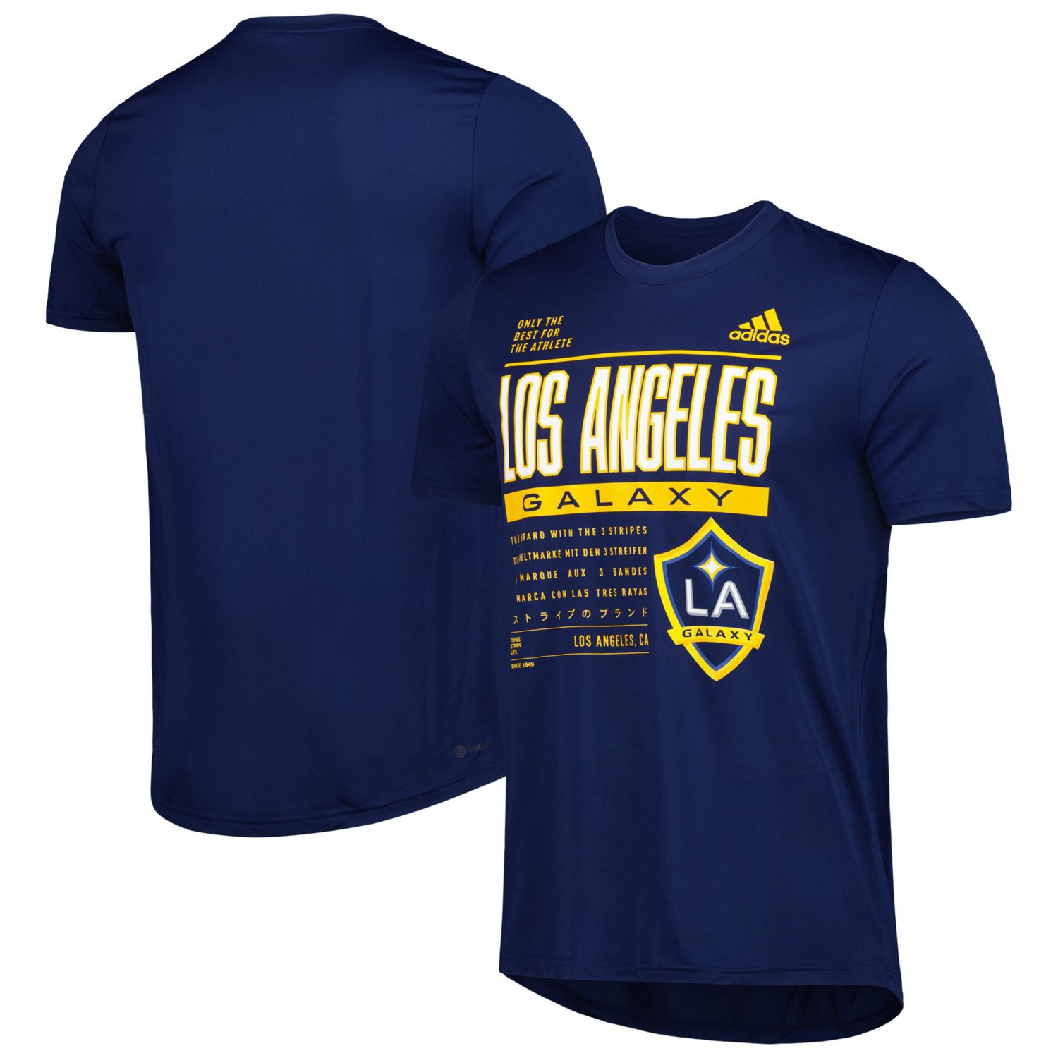 adidas LA Galaxy Club DNA Performance T Shirt Academy