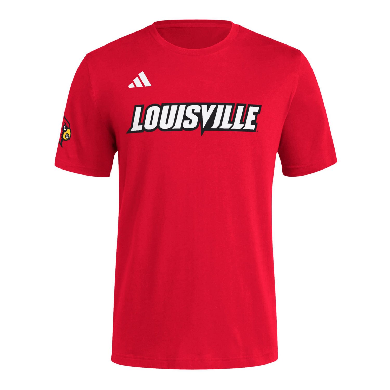 adidas Louisville Cardinals Fresh Wordmark T-Shirt - view number 2