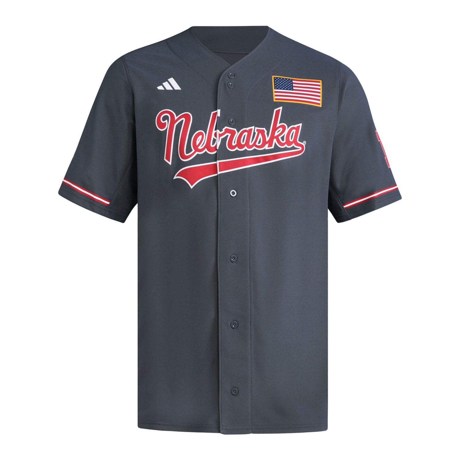 adidas Nebraska Huskers Replica Baseball Jersey - view number 2