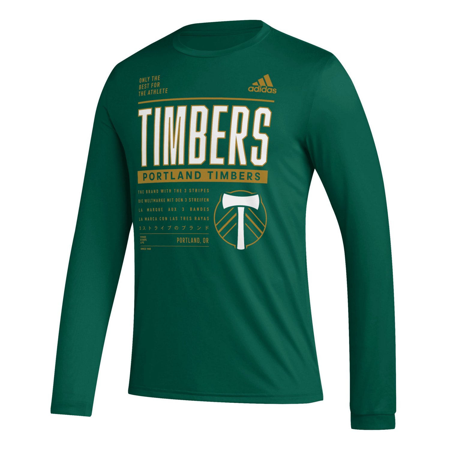 adidas Portland Timbers Club DNA Long Sleeve AEROREADY T-Shirt - view number 2