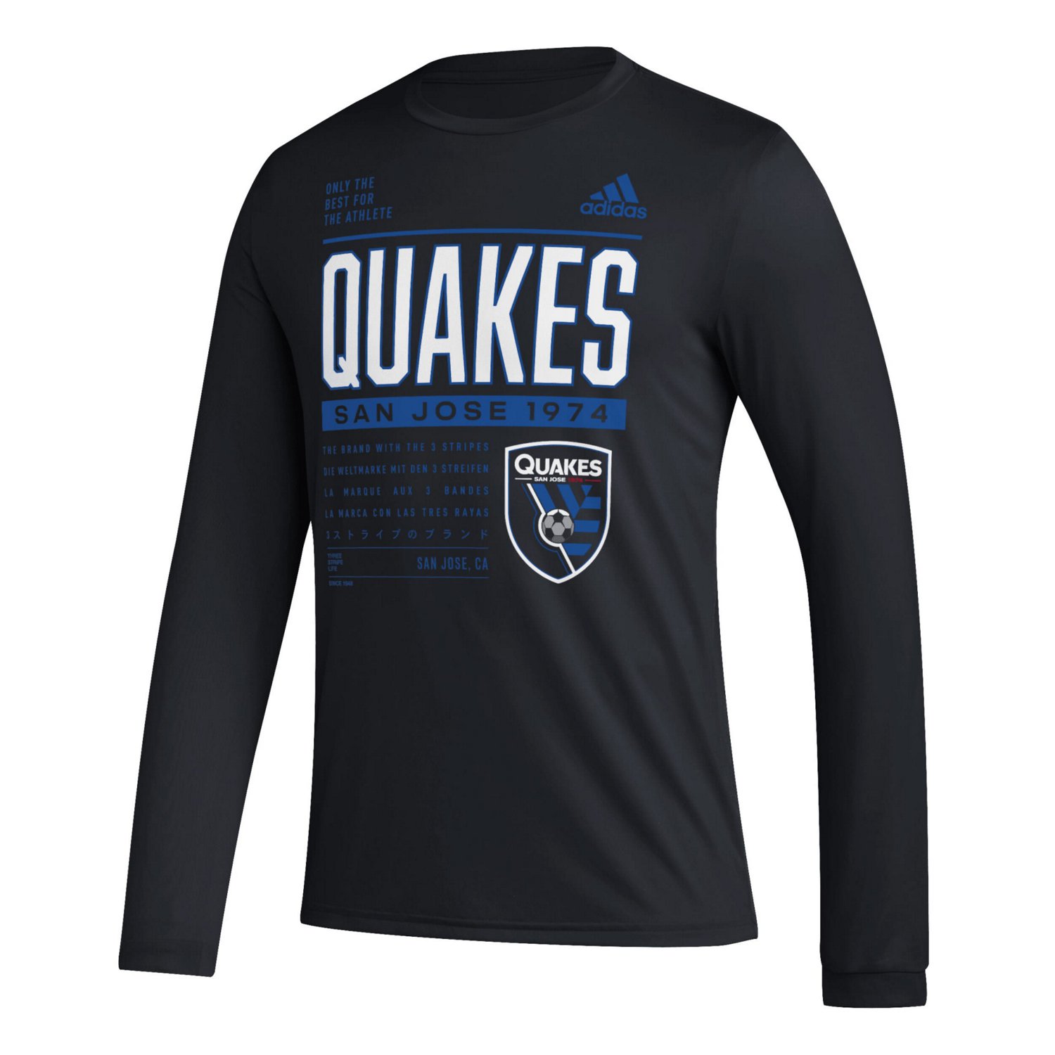 adidas San Jose Earthquakes Club DNA Long Sleeve AEROREADY T-Shirt - view number 2