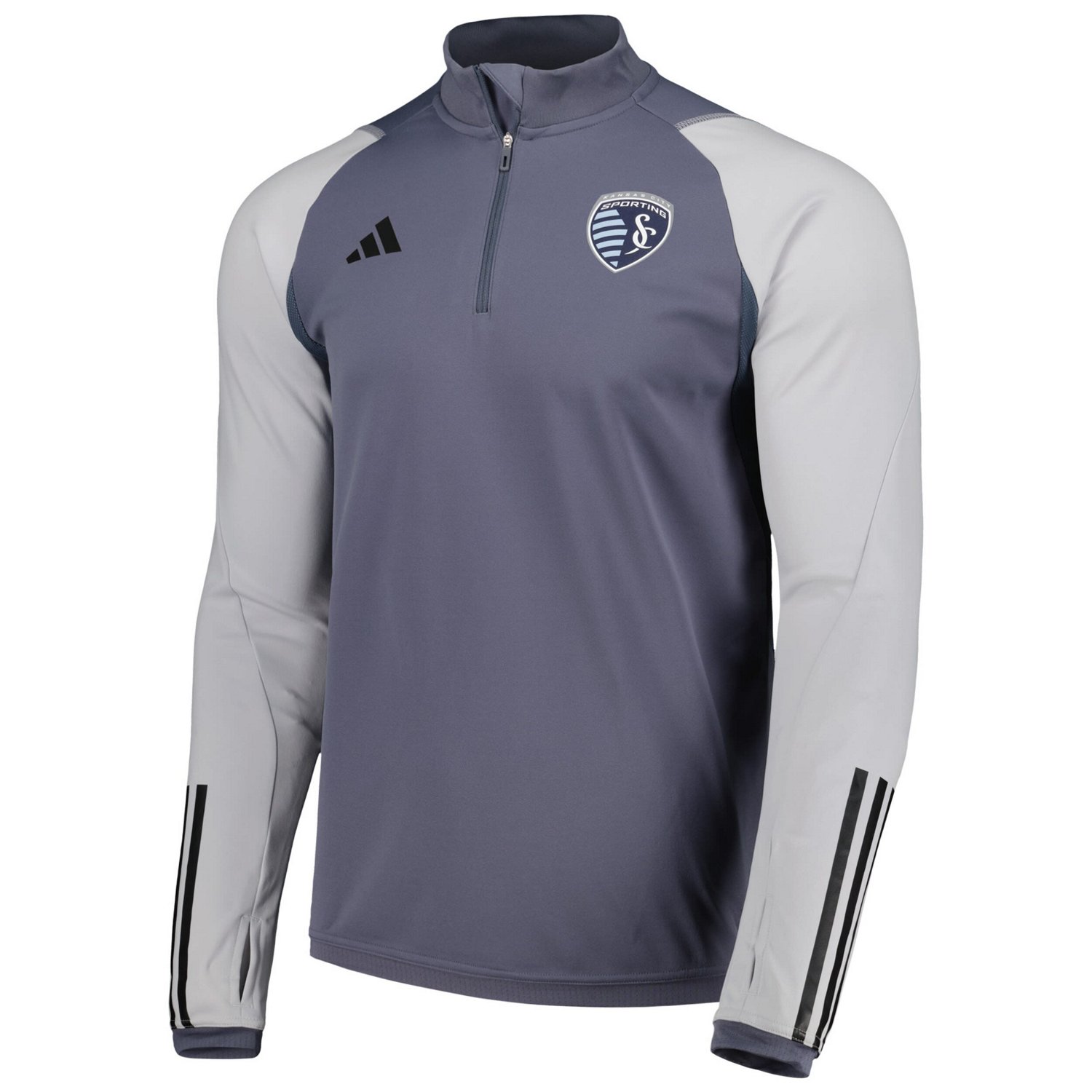 adidas Sporting Kansas City 2024 On-Field AEROREADY Quarter-Zip Training Top - view number 2