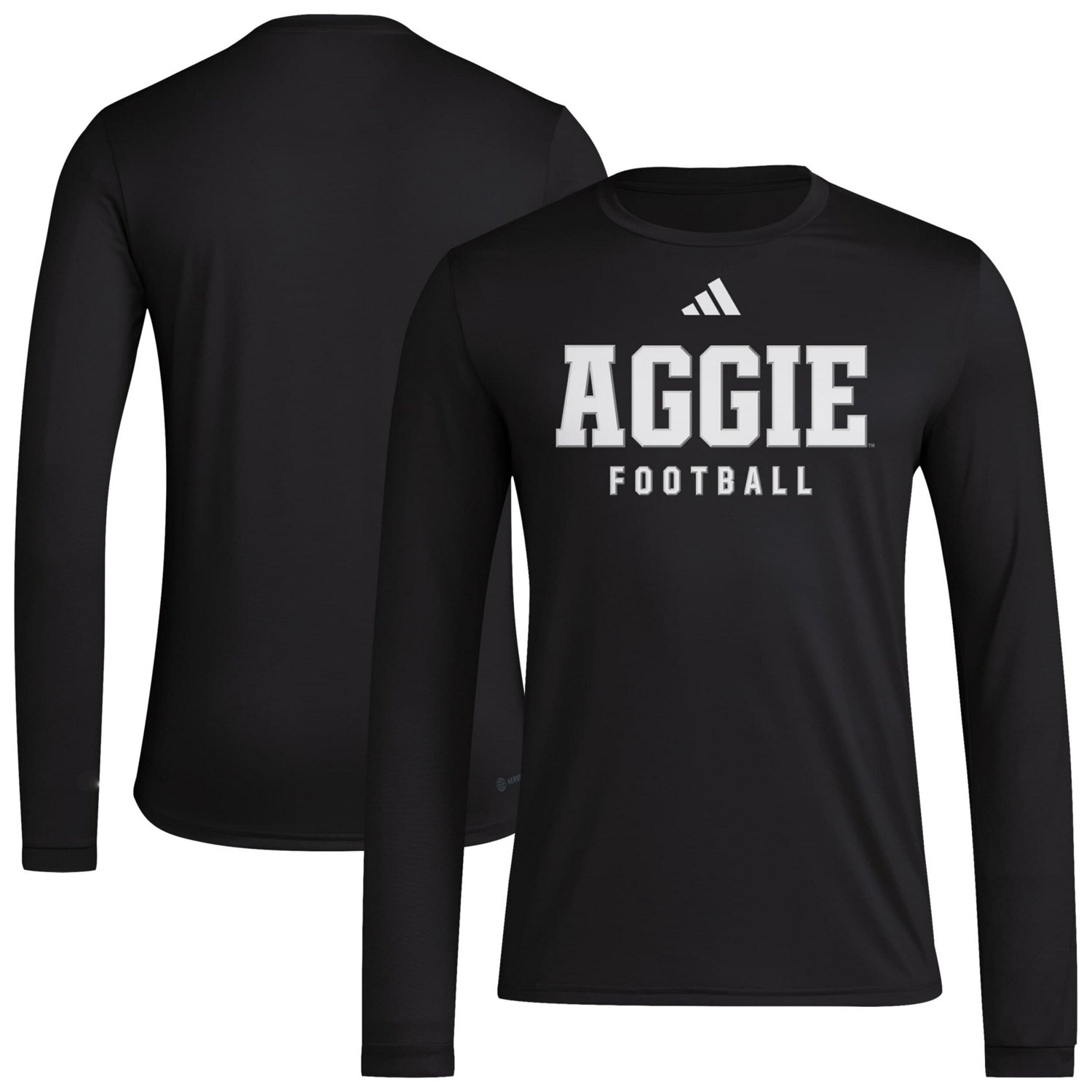 adidas Texas AM Aggies Locker Practice Football Pre-Game Long Sleeve T-Shirt