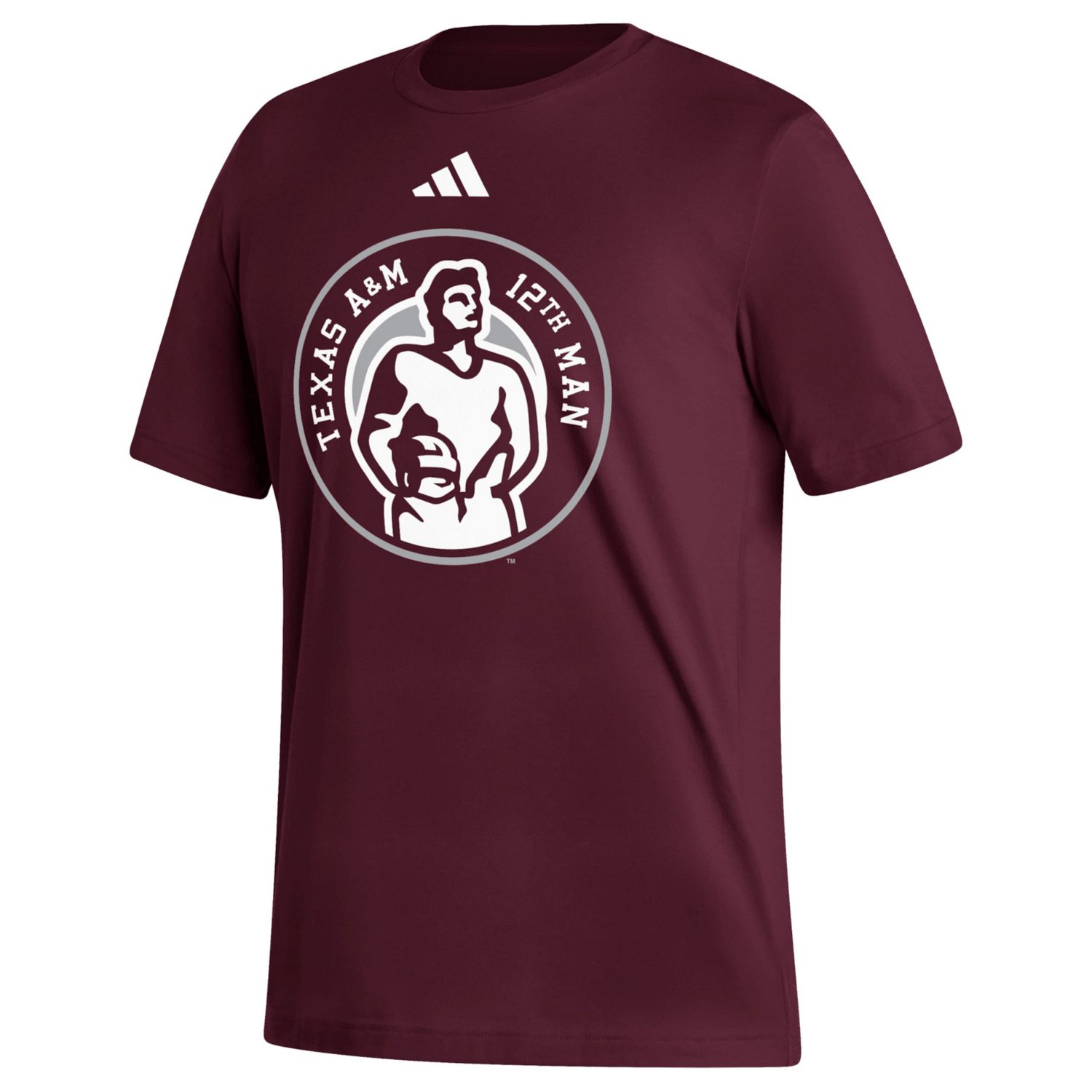 adidas Texas AM Aggies Sideline Strategy Fresh T-Shirt                                                                           - view number 2