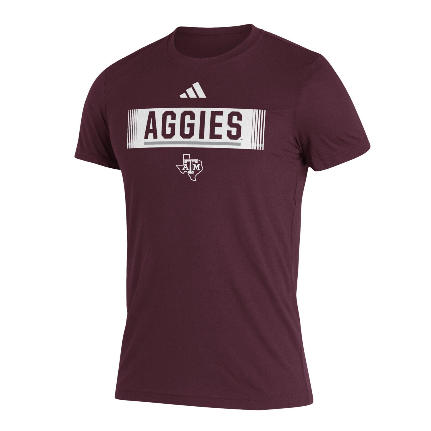adidas Texas AM Aggies Wordmark Tri-Blend T-Shirt