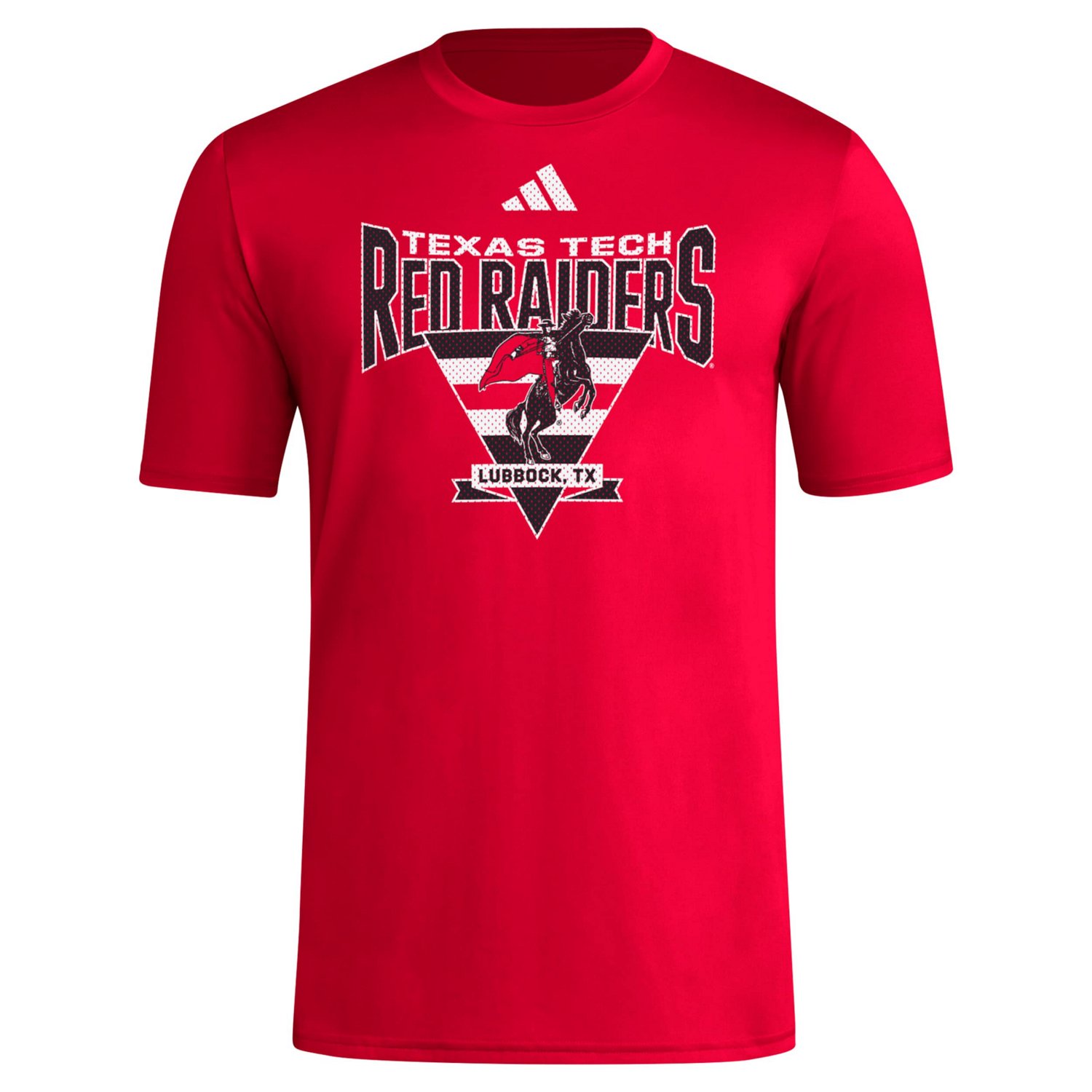adidas Texas Tech Raiders Locker Trilateral Pre-Game AEROREADY T-Shirt - view number 2