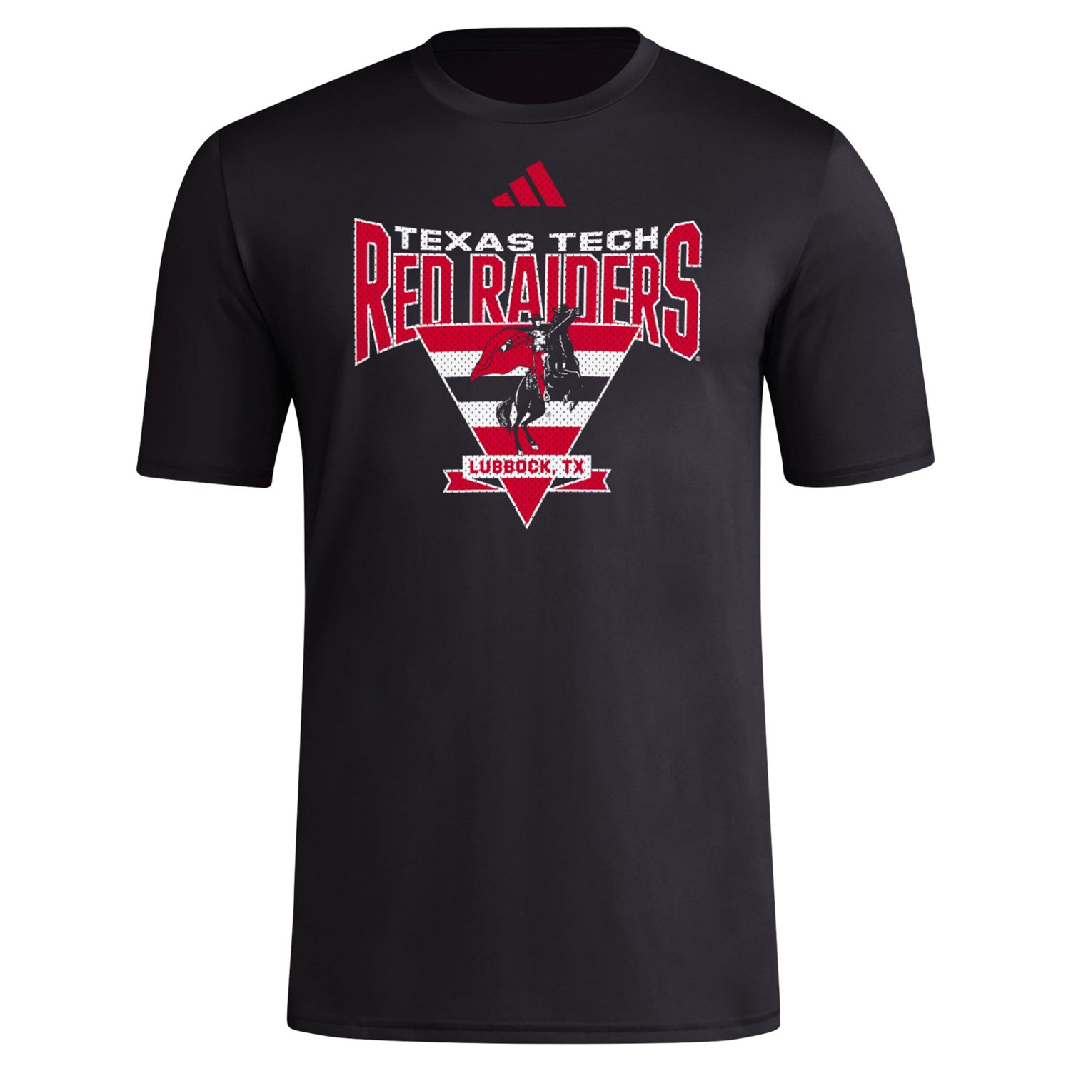 adidas Texas Tech Raiders Locker Trilateral Pre-Game AEROREADY T-Shirt - view number 2