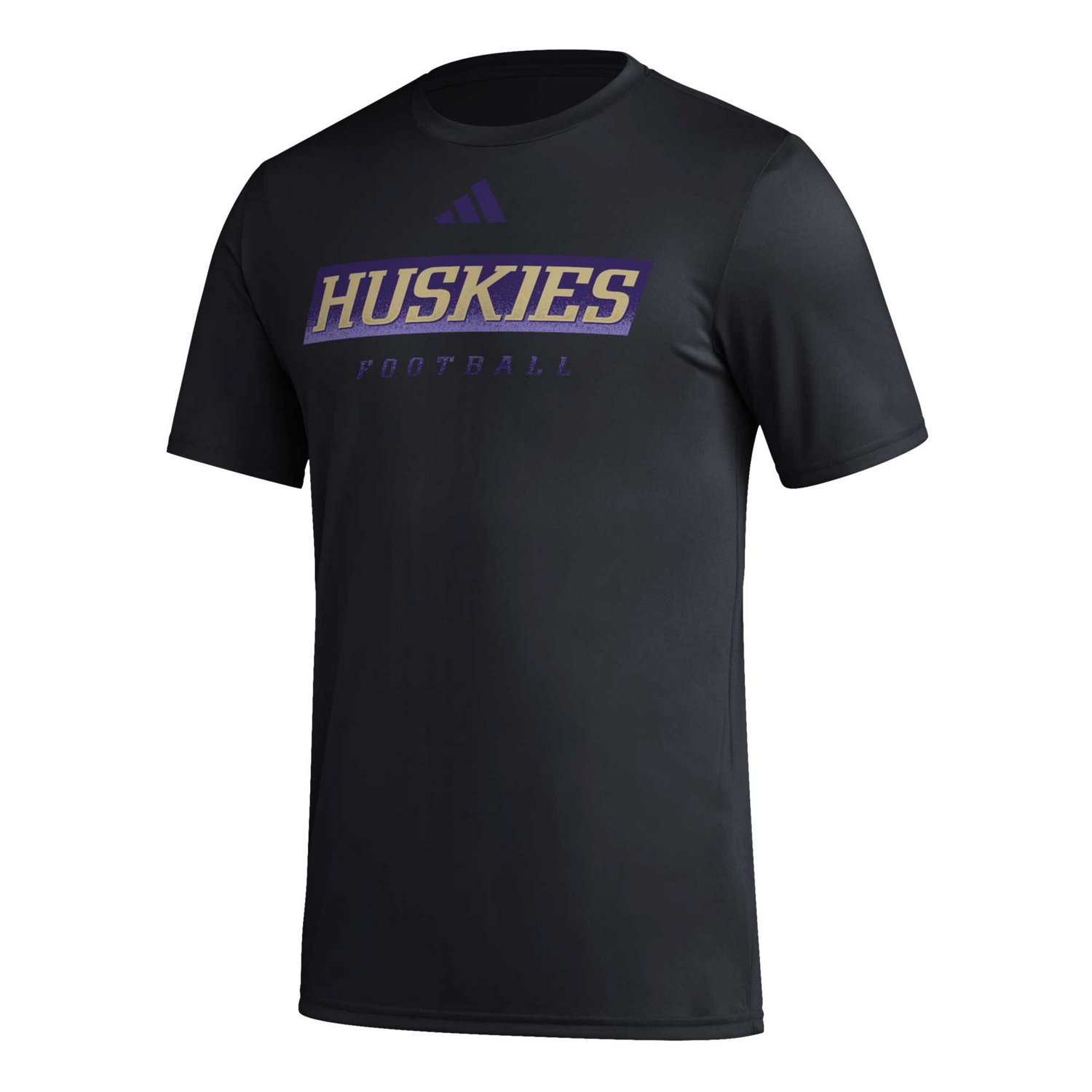 adidas Washington Huskies Football Practice AEROREADY Pregame T-Shirt