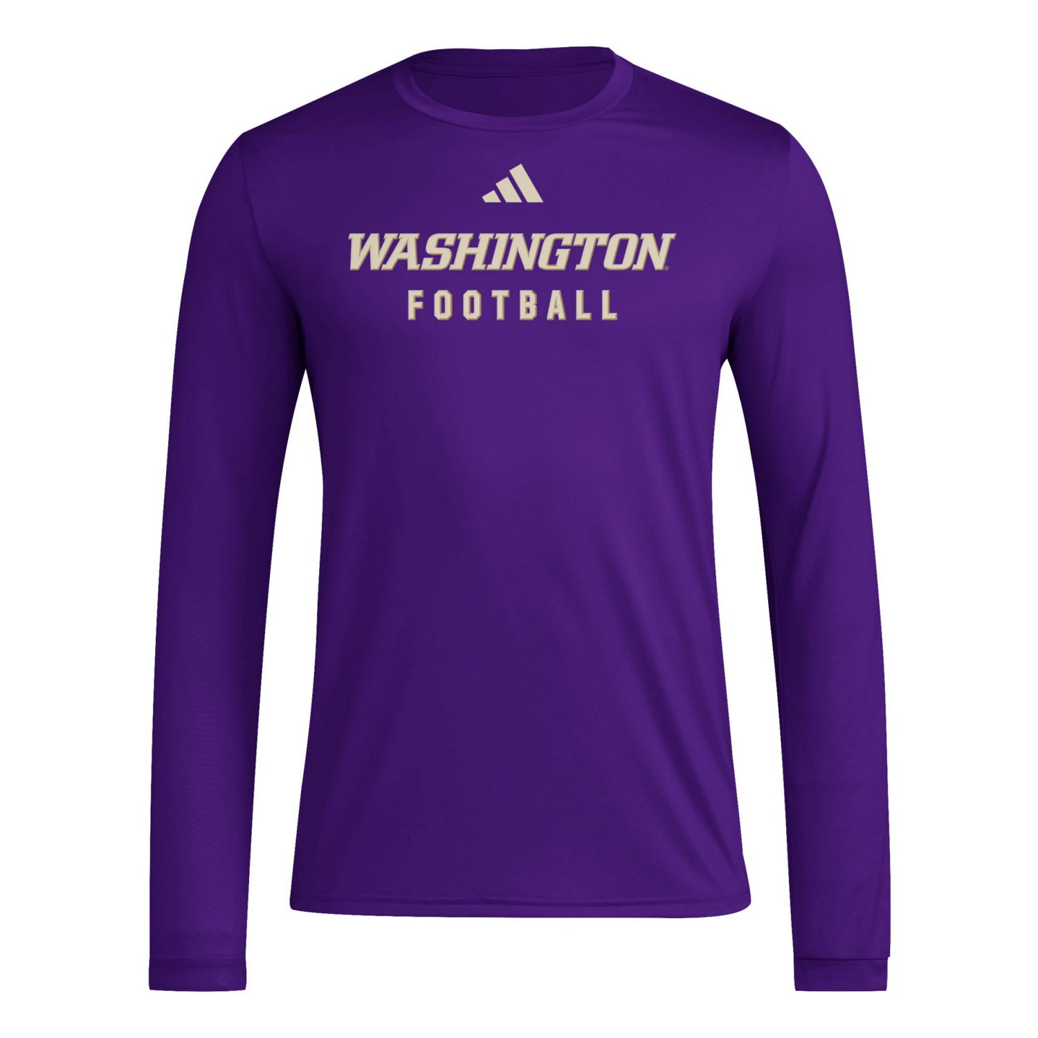 adidas Washington Huskies Locker Practice Football Pre-Game Long Sleeve T-Shirt - view number 2