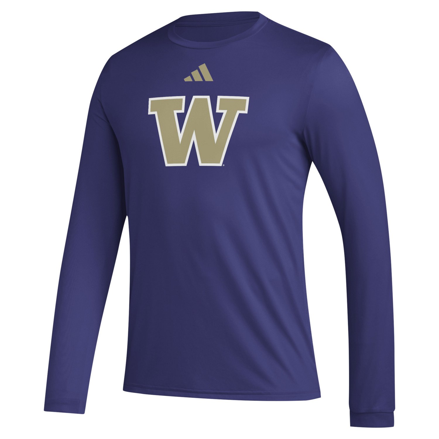 adidas Washington Huskies Primary Locker Logo Pre-Game Long Sleeve T-Shirt - view number 2