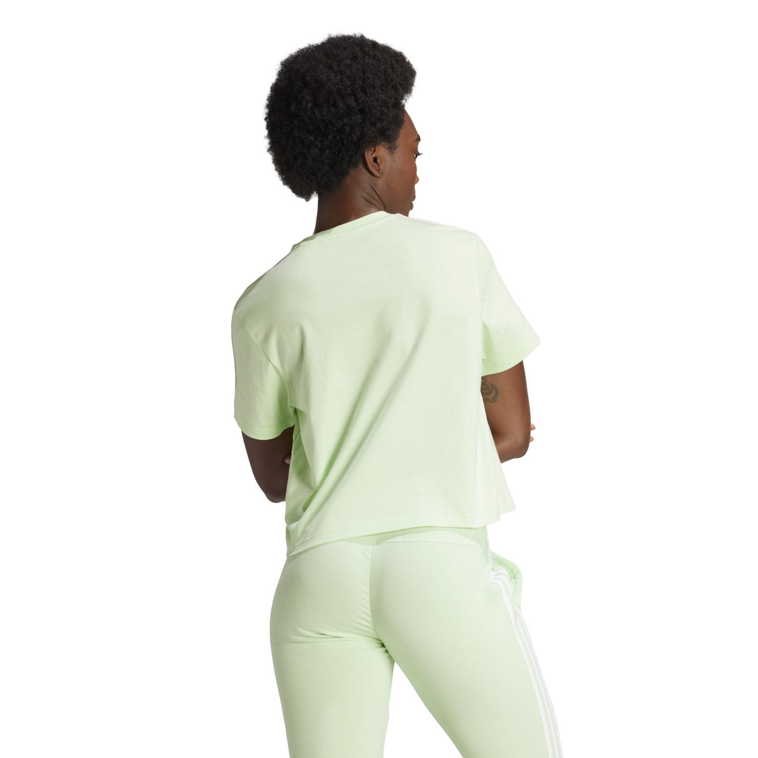 ☆adidas☆ AOP 3S Crop Top Wonder Clay CLOTHING - Adizero Retro Running Crop Top - White | adidas Oman