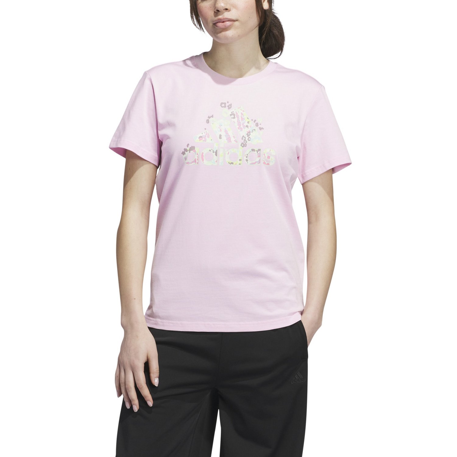 adidas Women's Floral BOS Graphic Short Sleeve T-shirt                                                                           - view number 2