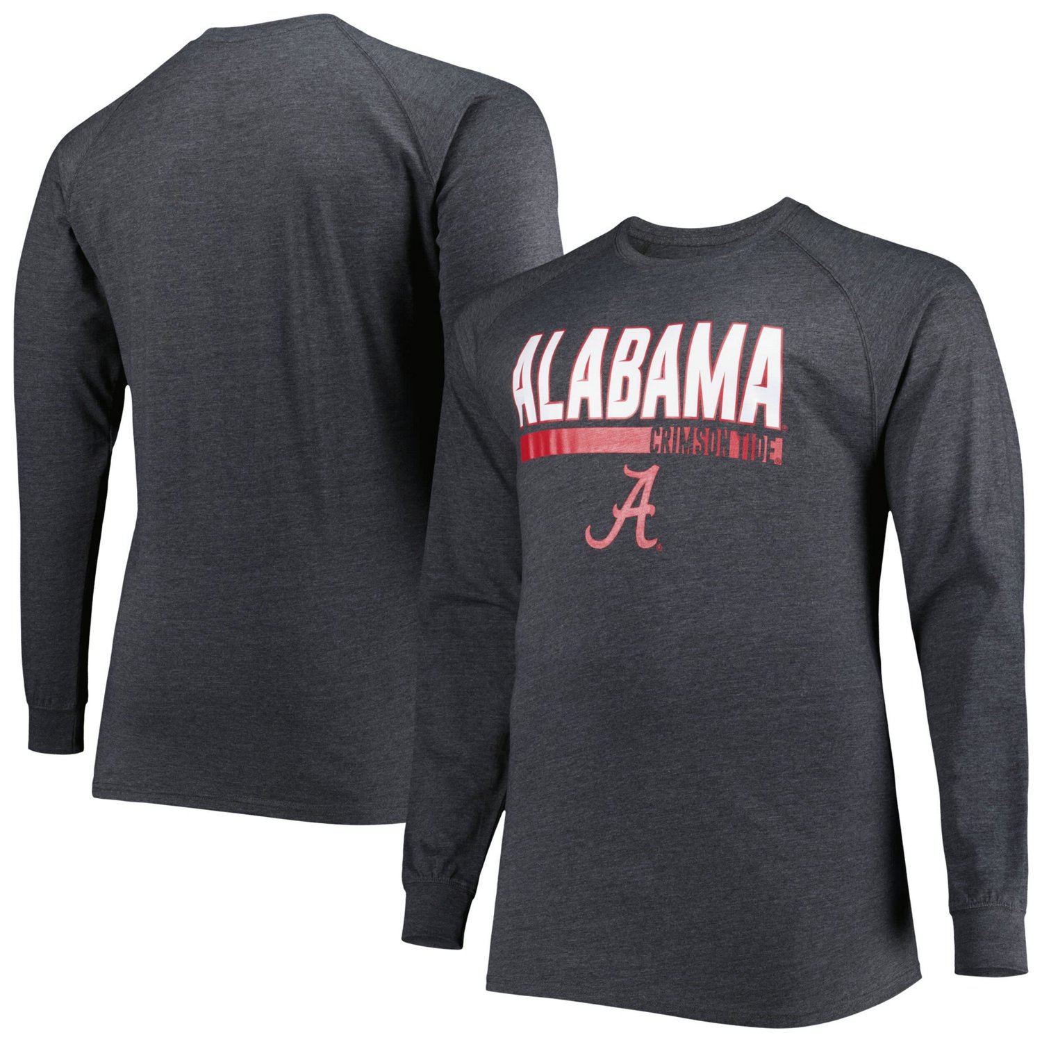 Alabama Tide Big Tall Two-Hit Long Sleeve T-Shirt | Academy