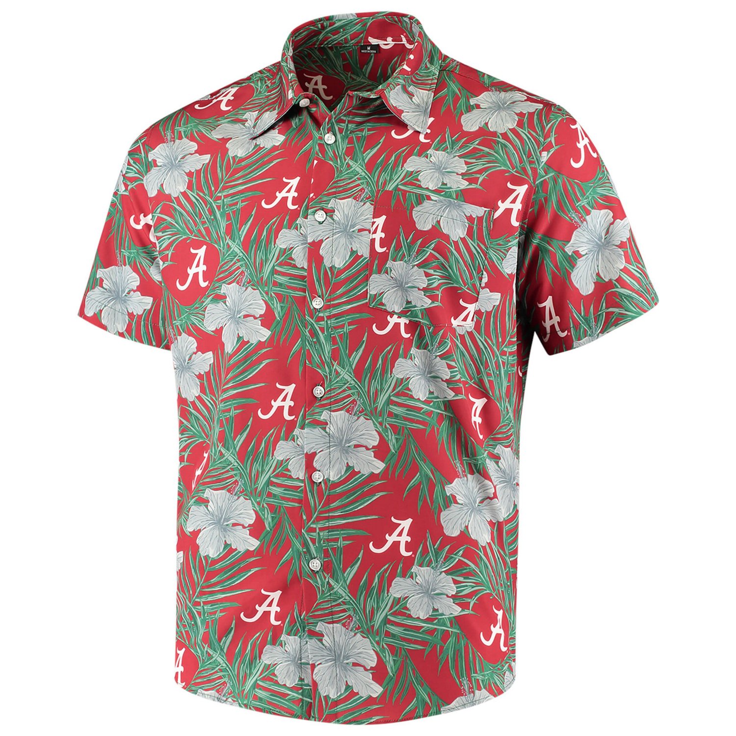 Alabama Tide Floral Button-Up Shirt