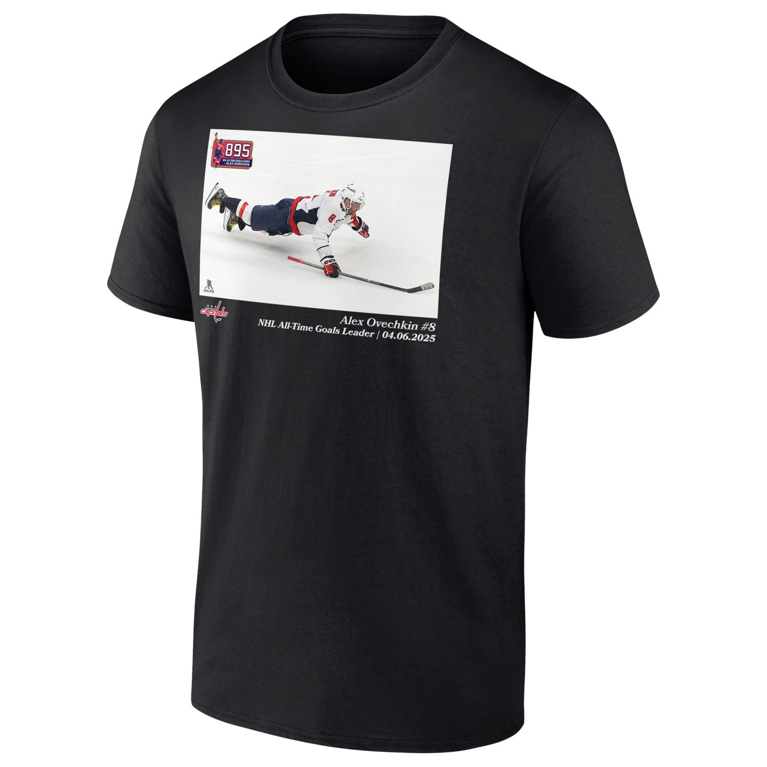 Alexander Ovechkin Washington Capitals NHL All-Time Goals Leader T-Shirt - view number 2