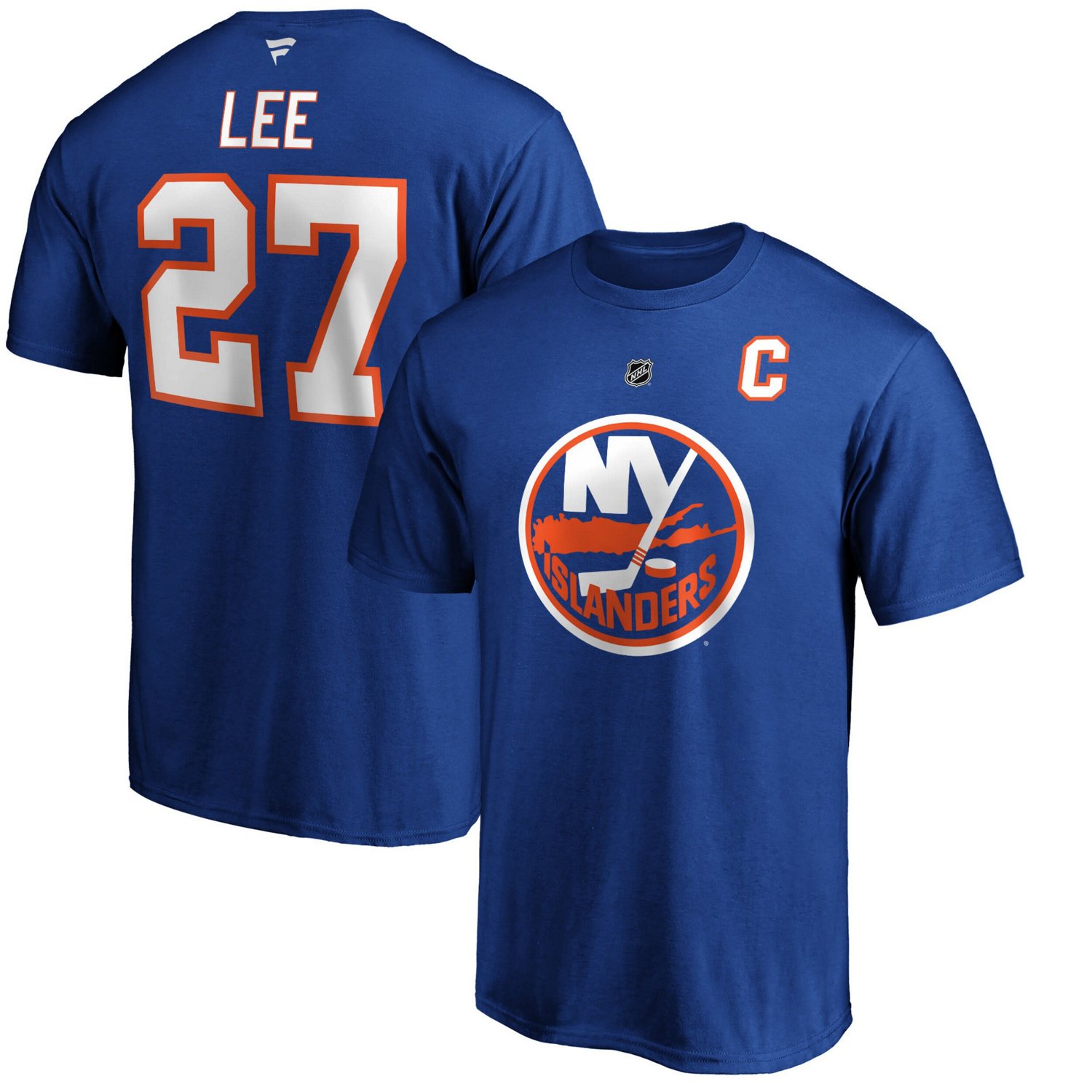 Anders Lee New York Islanders Authentic Stack Name  Number T-Shirt