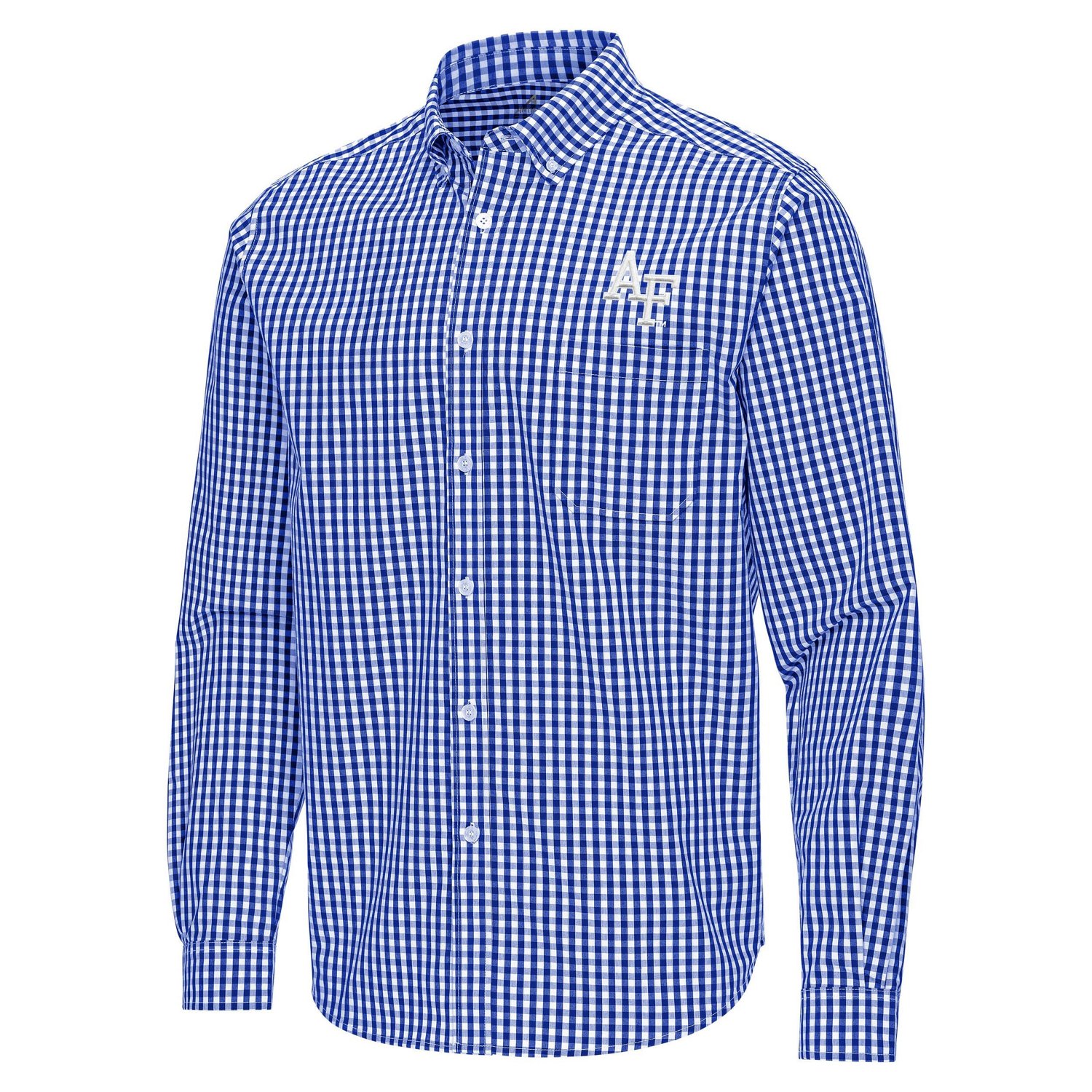 Antigua Air Force Falcons Ellis Woven Tri-Blend Long Sleeve Button-Down Shirt - view number 2