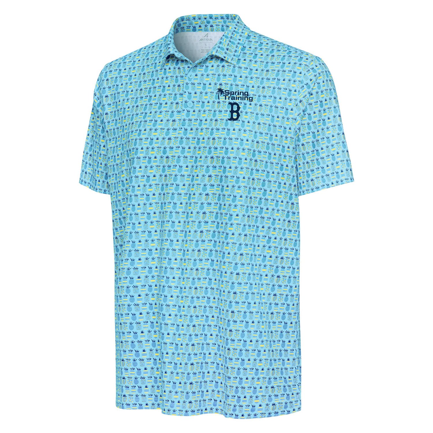 Antigua Boston Red Sox Palm Tree Spring Training Crowns Polo - view number 2