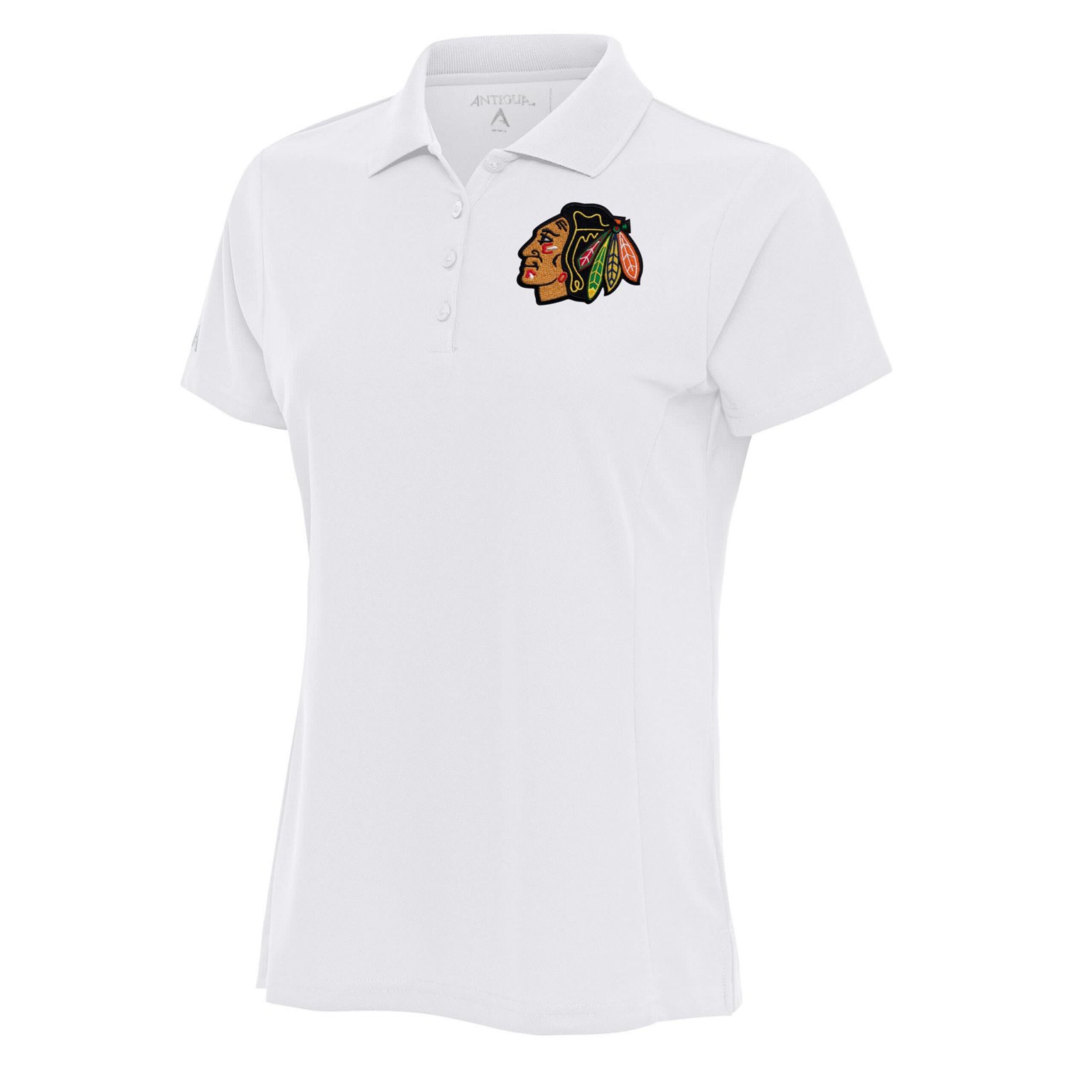 Antigua Chicago Blackhawks Team Logo Legacy Pique Polo - view number 1